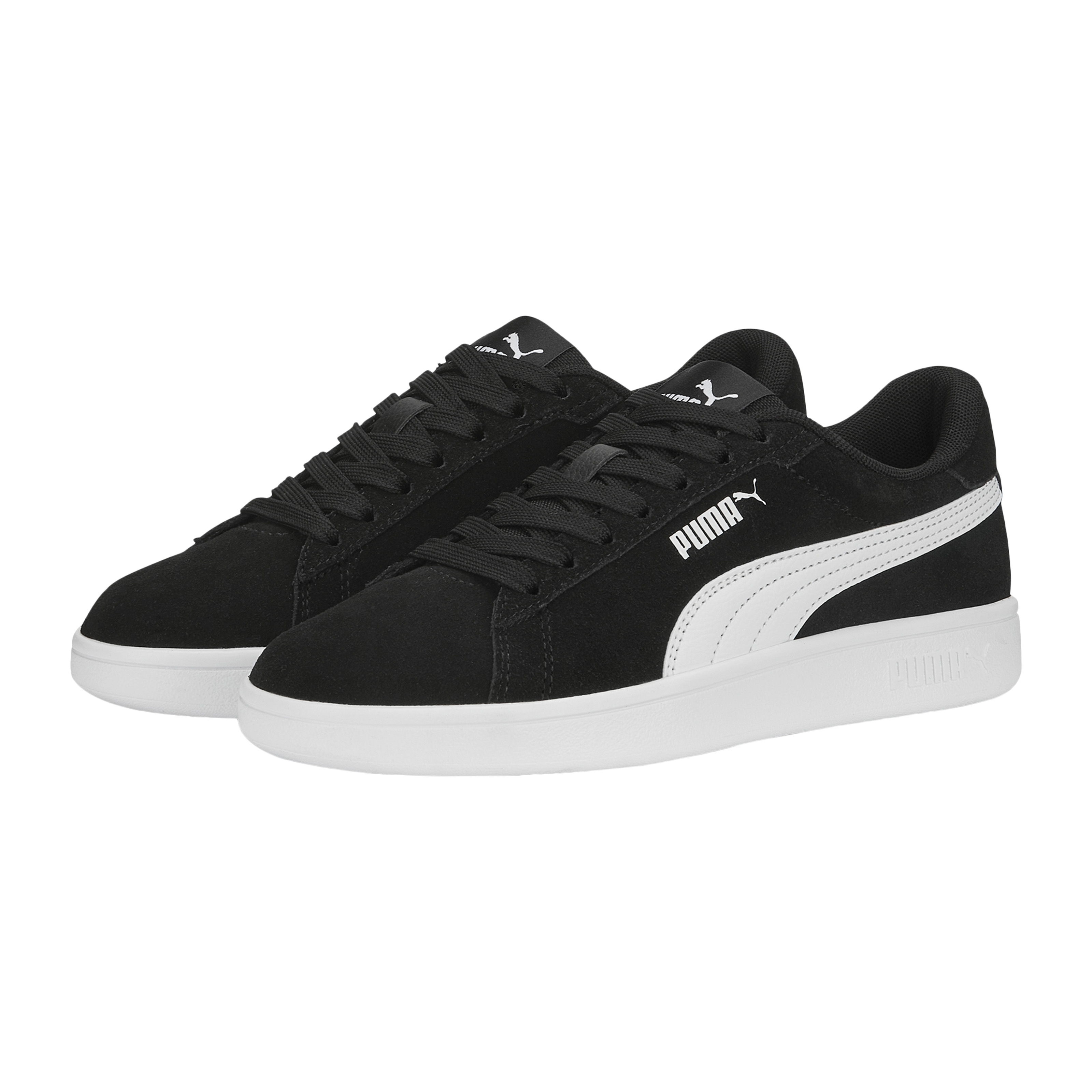Junior leather smash sneakers PUMA Black