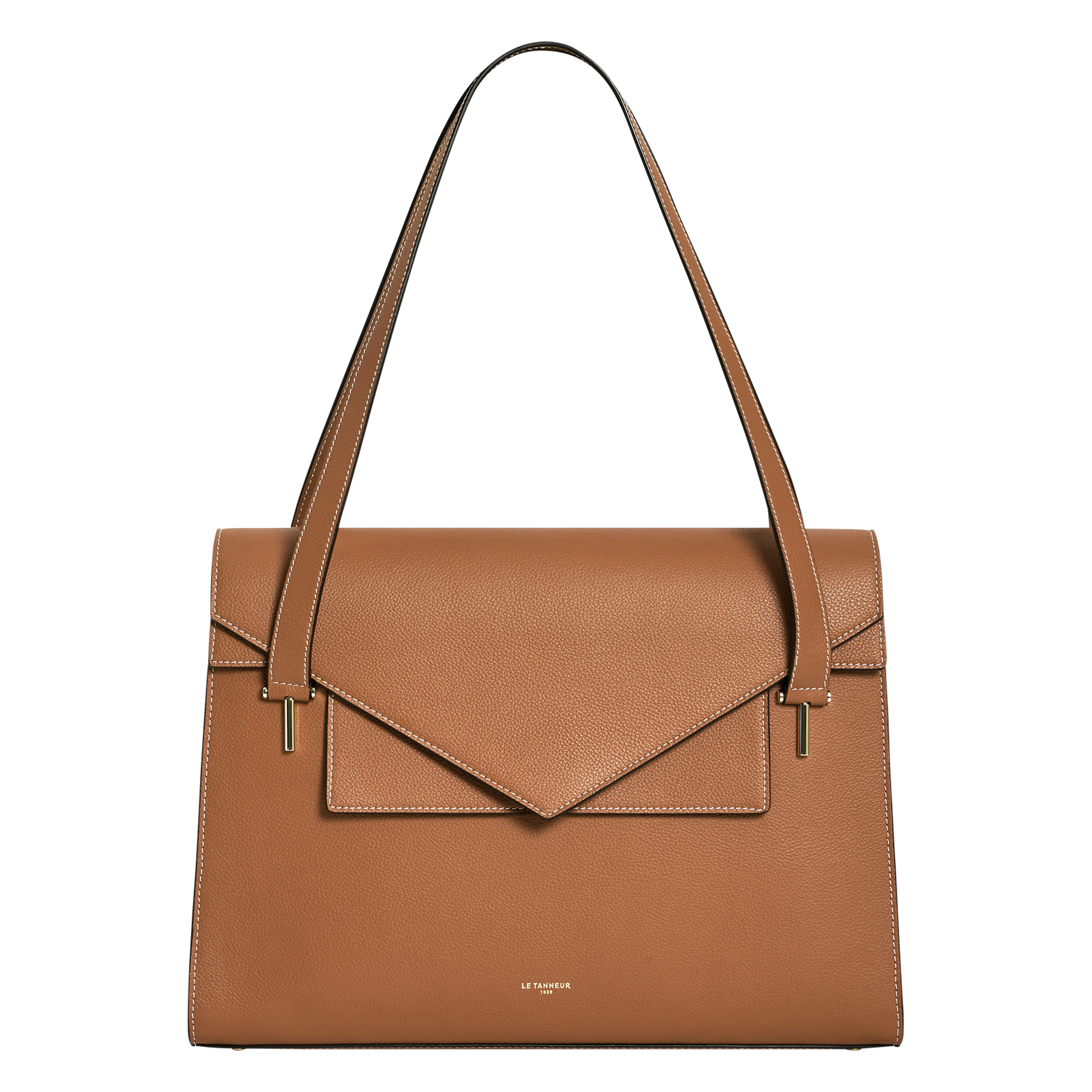 Porte-documents en cuir LE TANNEUR Marron