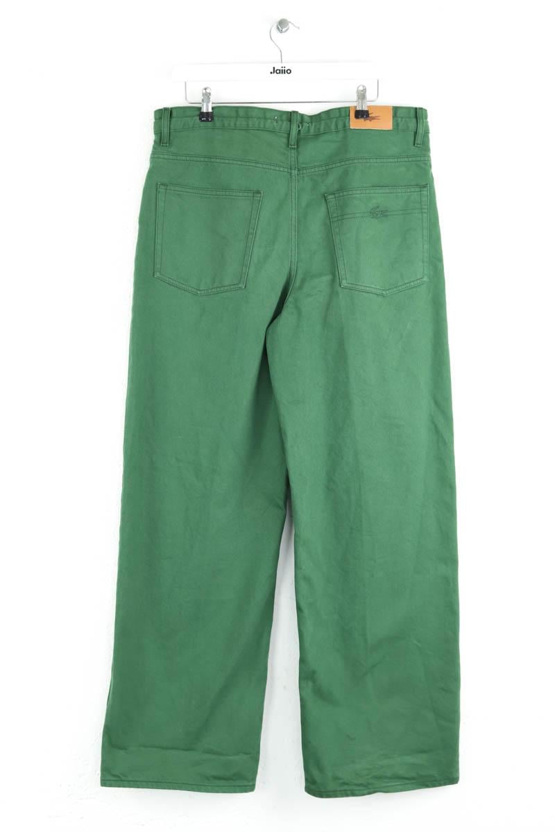 Cotton straight jeans LACOSTE - SECONDE MAIN Green