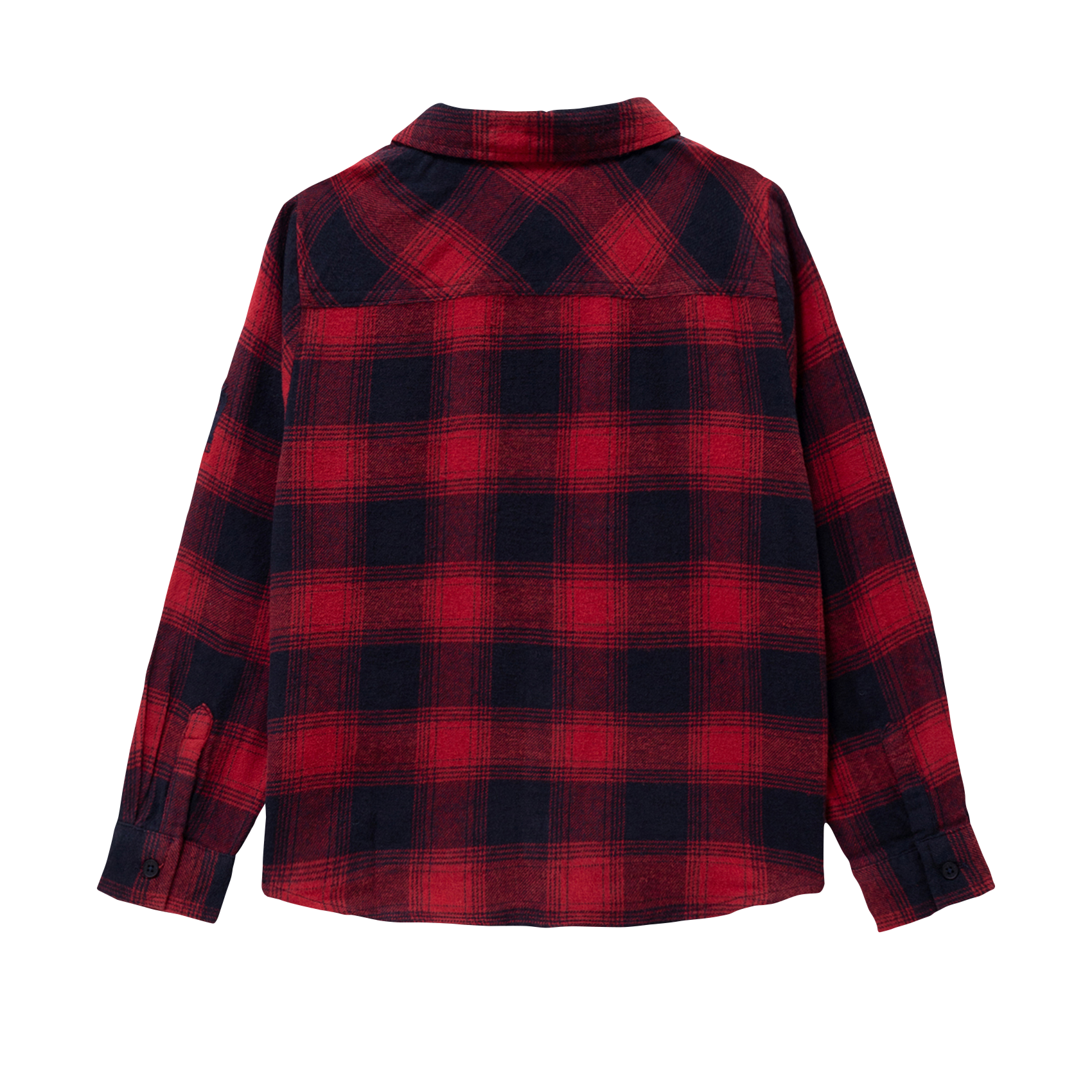 Cotton overshirt with classic collar IKKS JUNIOR Red