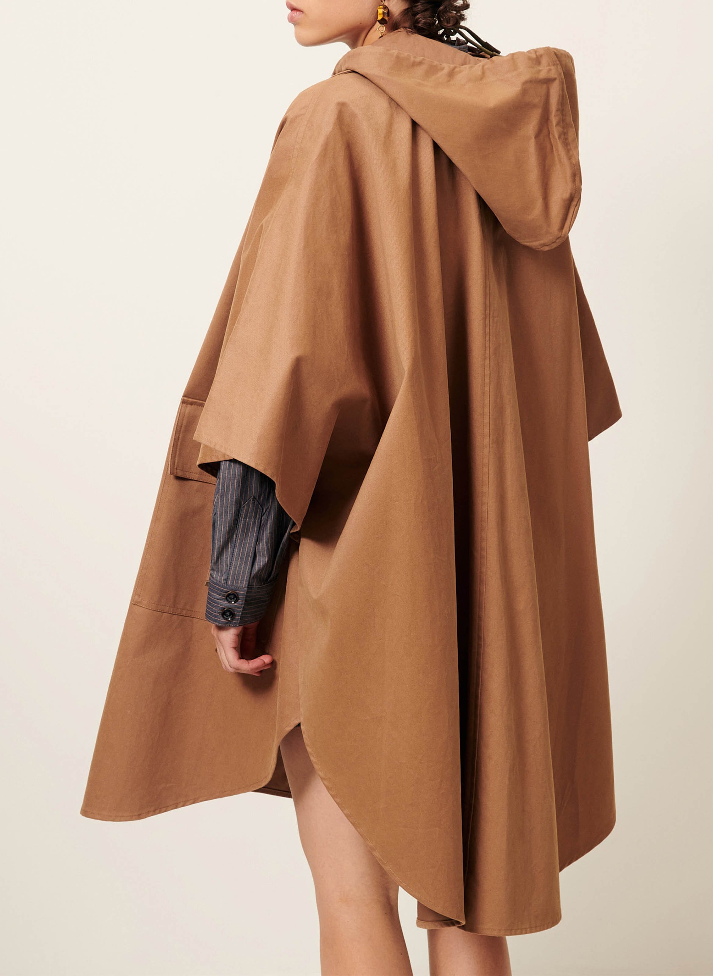 Oversize Baumwollcape SESSUN Beige