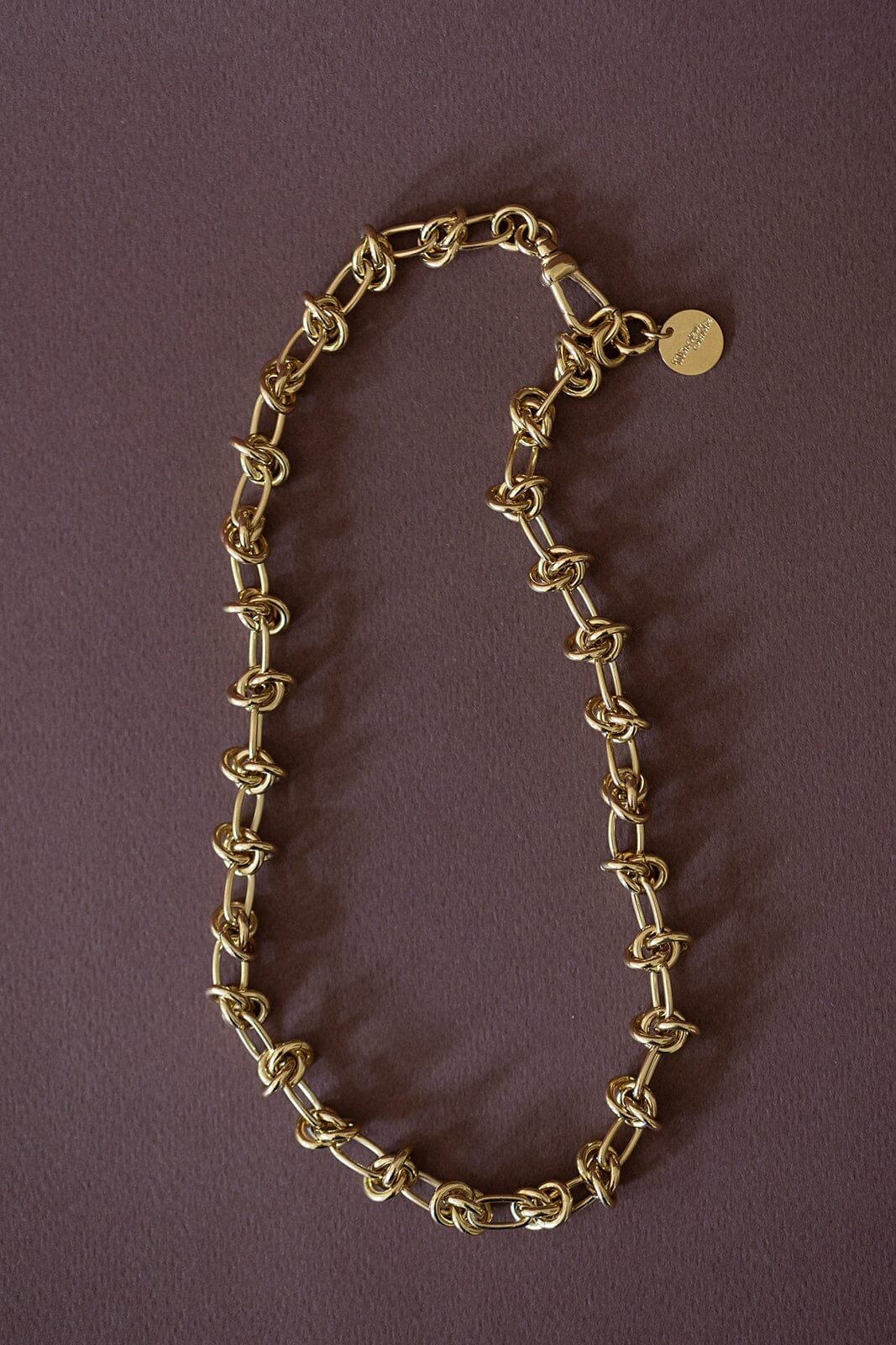 Maxi silver-plated necklace MONSIEUR SIMONE Golden