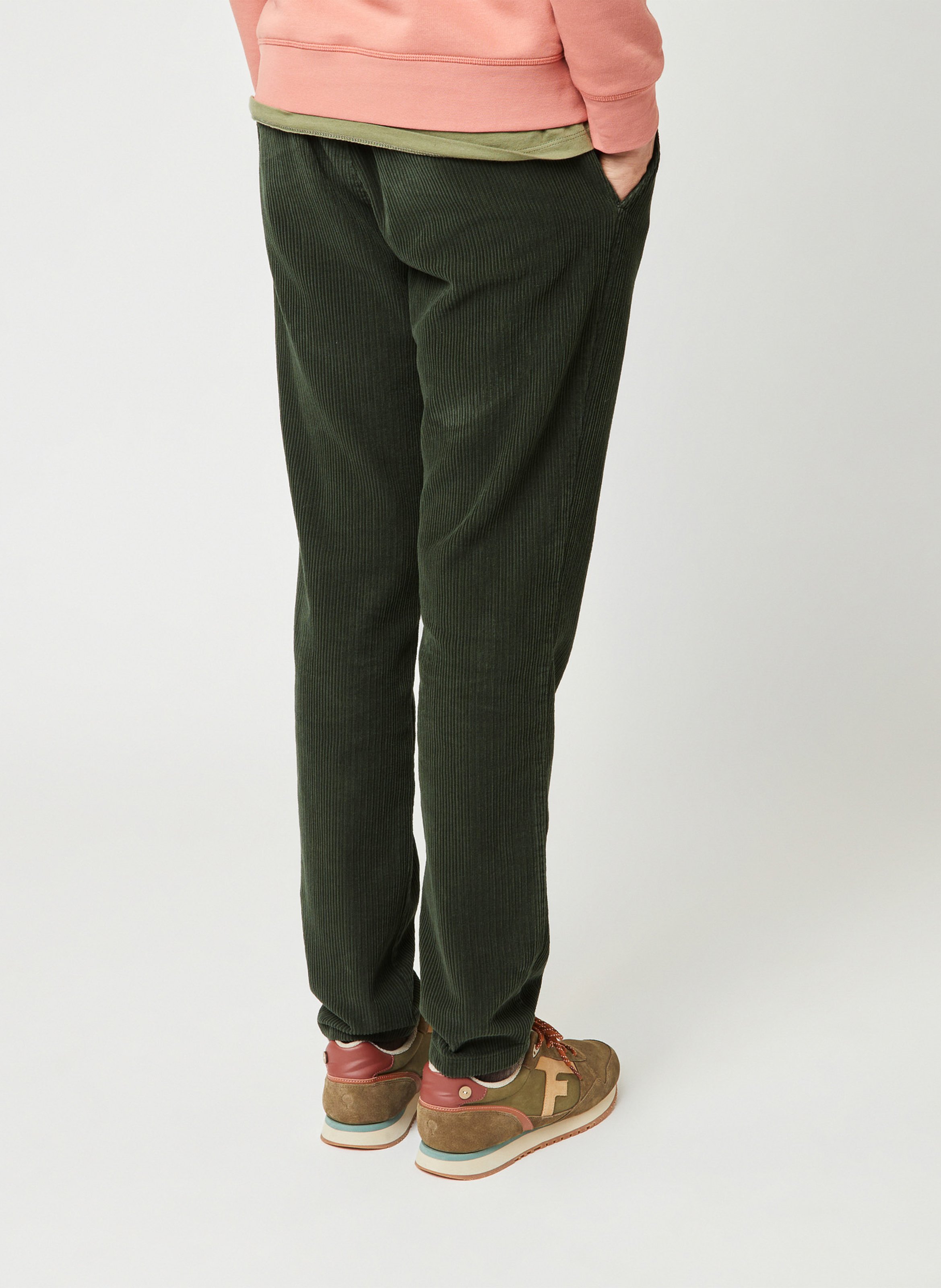 Gerade Cordhose FAGUO Grun