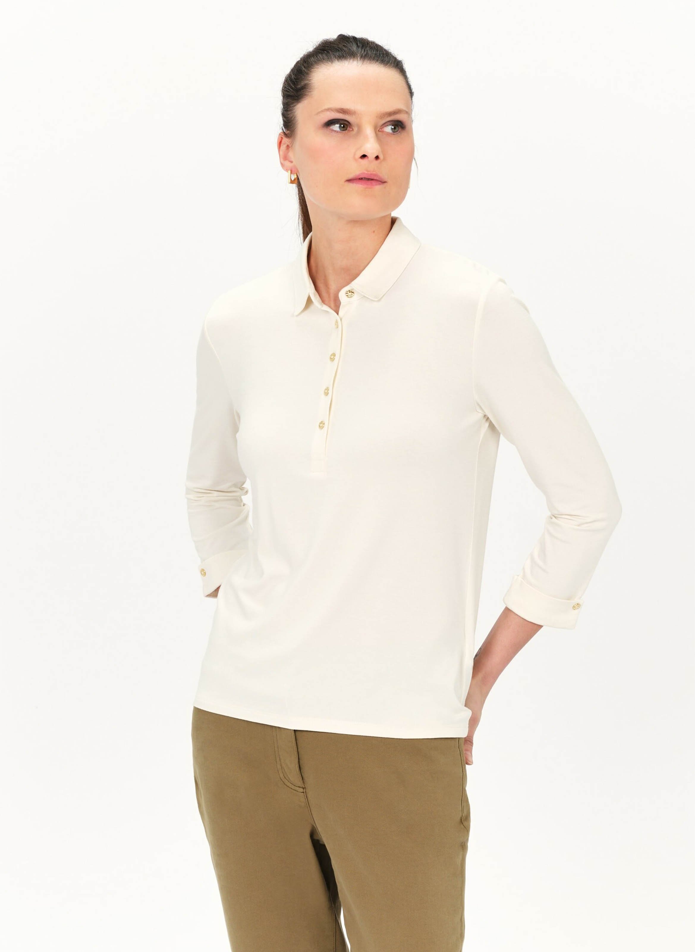Straight T-shirt with classic collar CAROLL