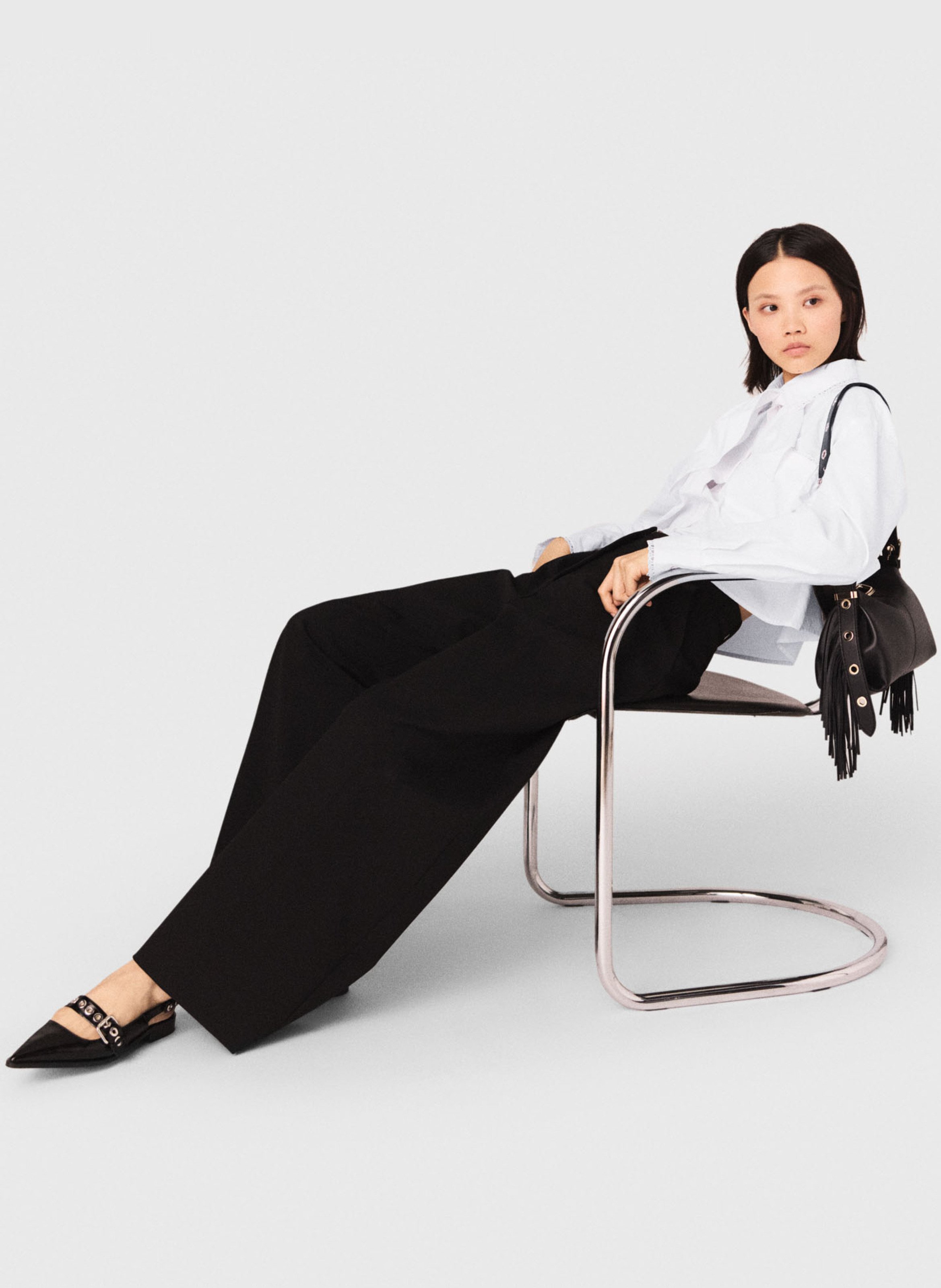 Palazzo pants MAJE Black