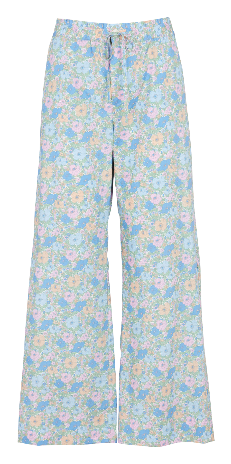 Straight-leg pants with floral print DES PETITS HAUTS Multicolored