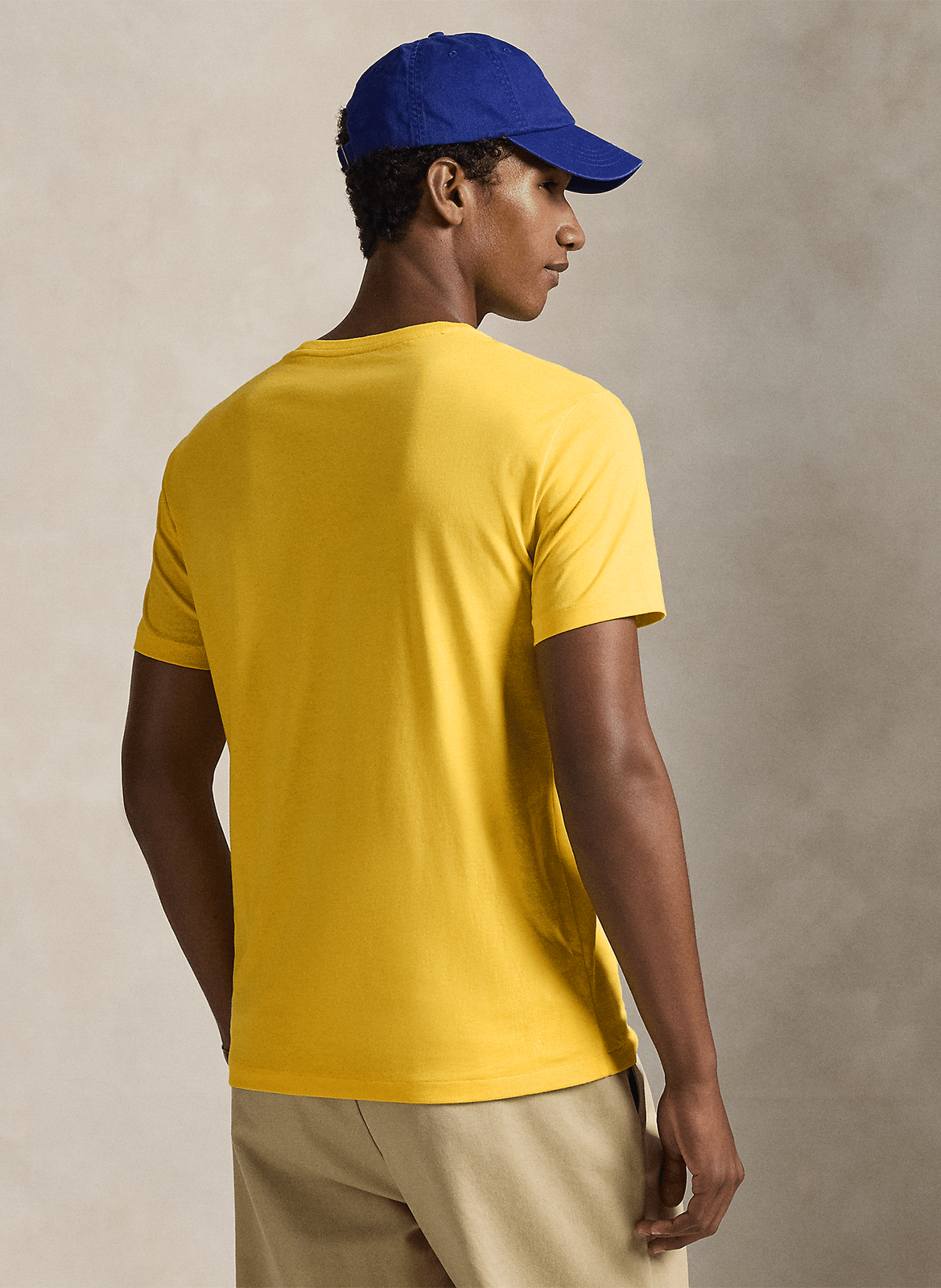 Slim-fit cotton T-shirt POLO RALPH LAUREN Yellow