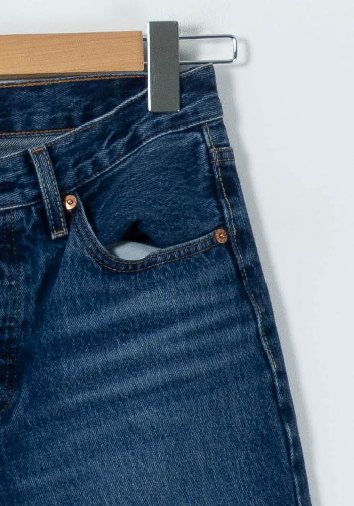 Cropped slim jeans with studs LEVI'S - Seconde main Blue