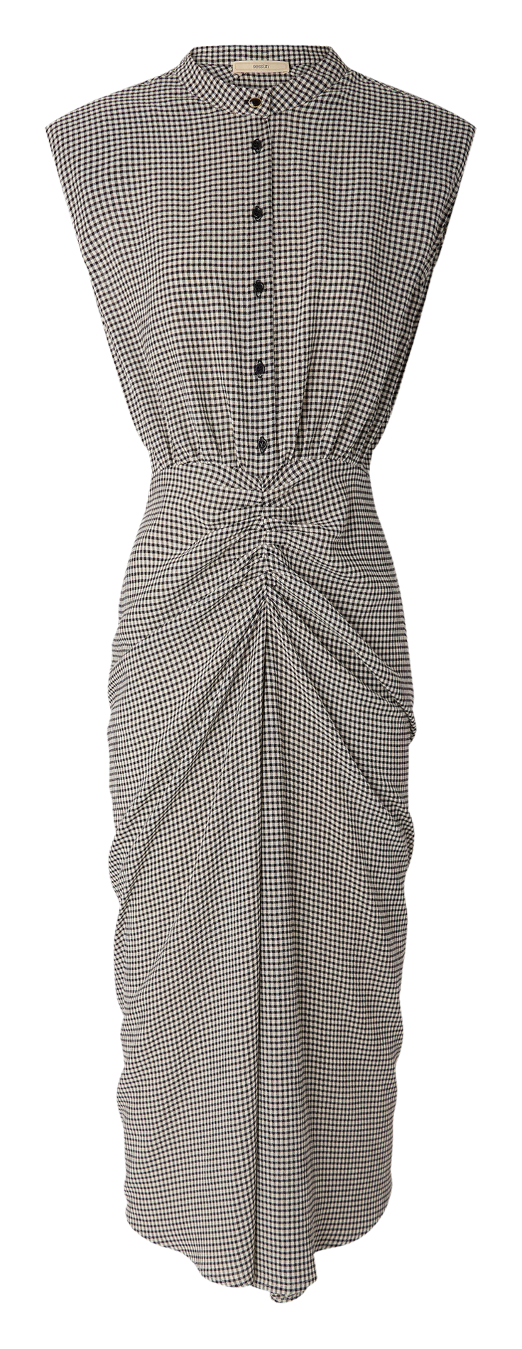 Robe midi col rond SESSUN Gris