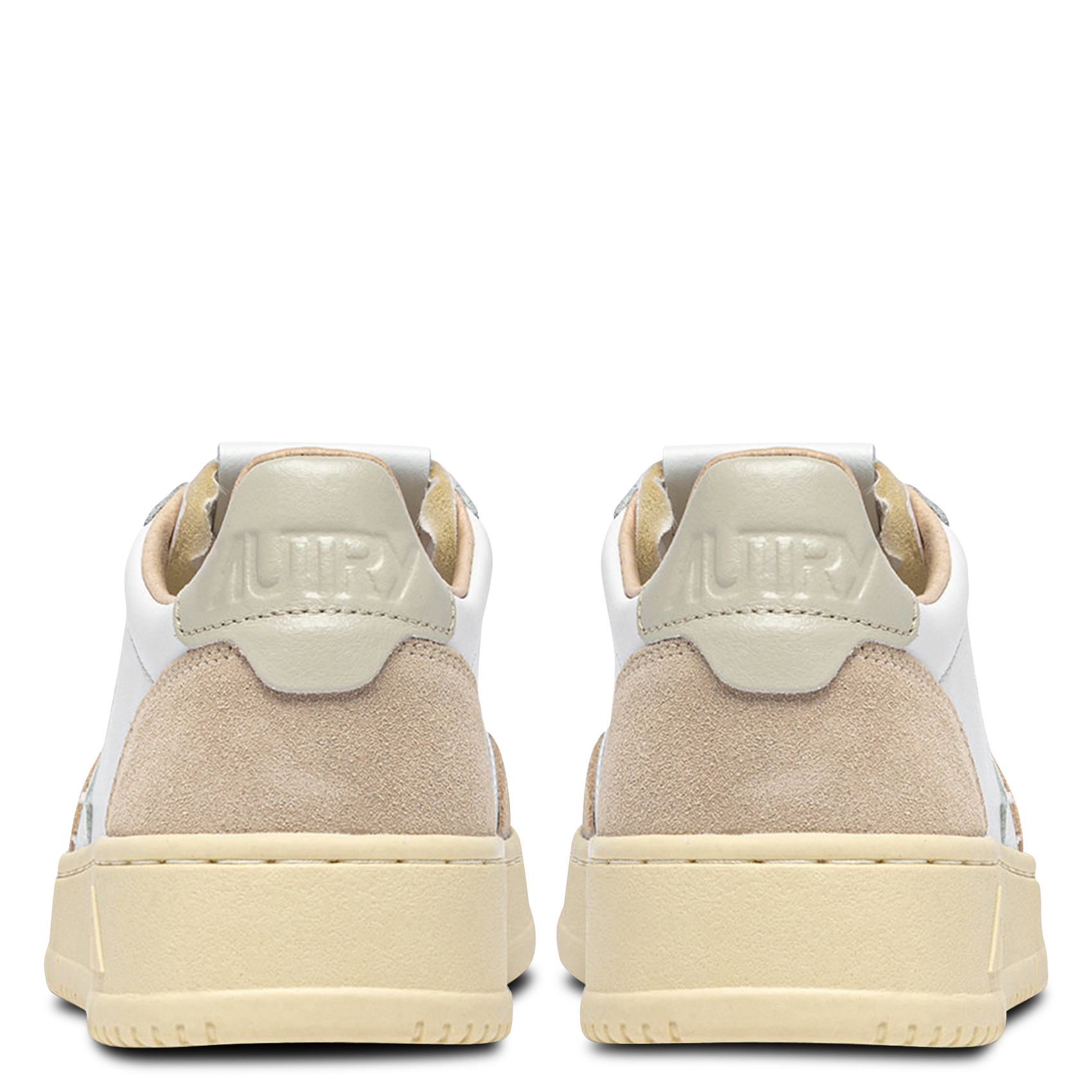 Baskets basses en cuir AUTRY Beige
