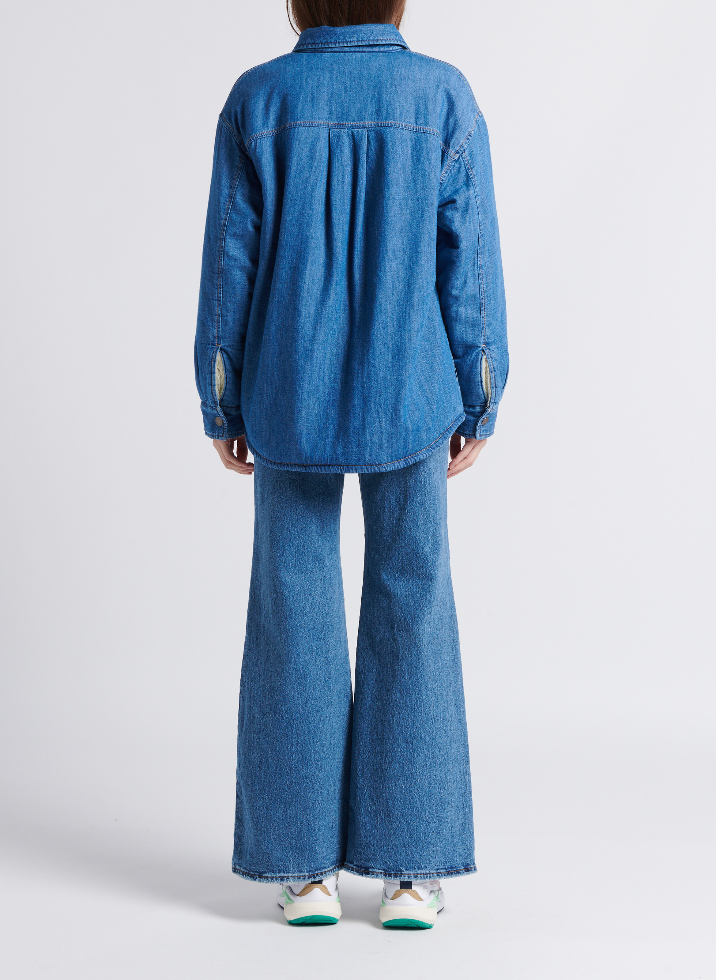 Gerade geschnittene Hemdjacke aus Baumwolle mit klassischem Kragen LEVI'S Blau