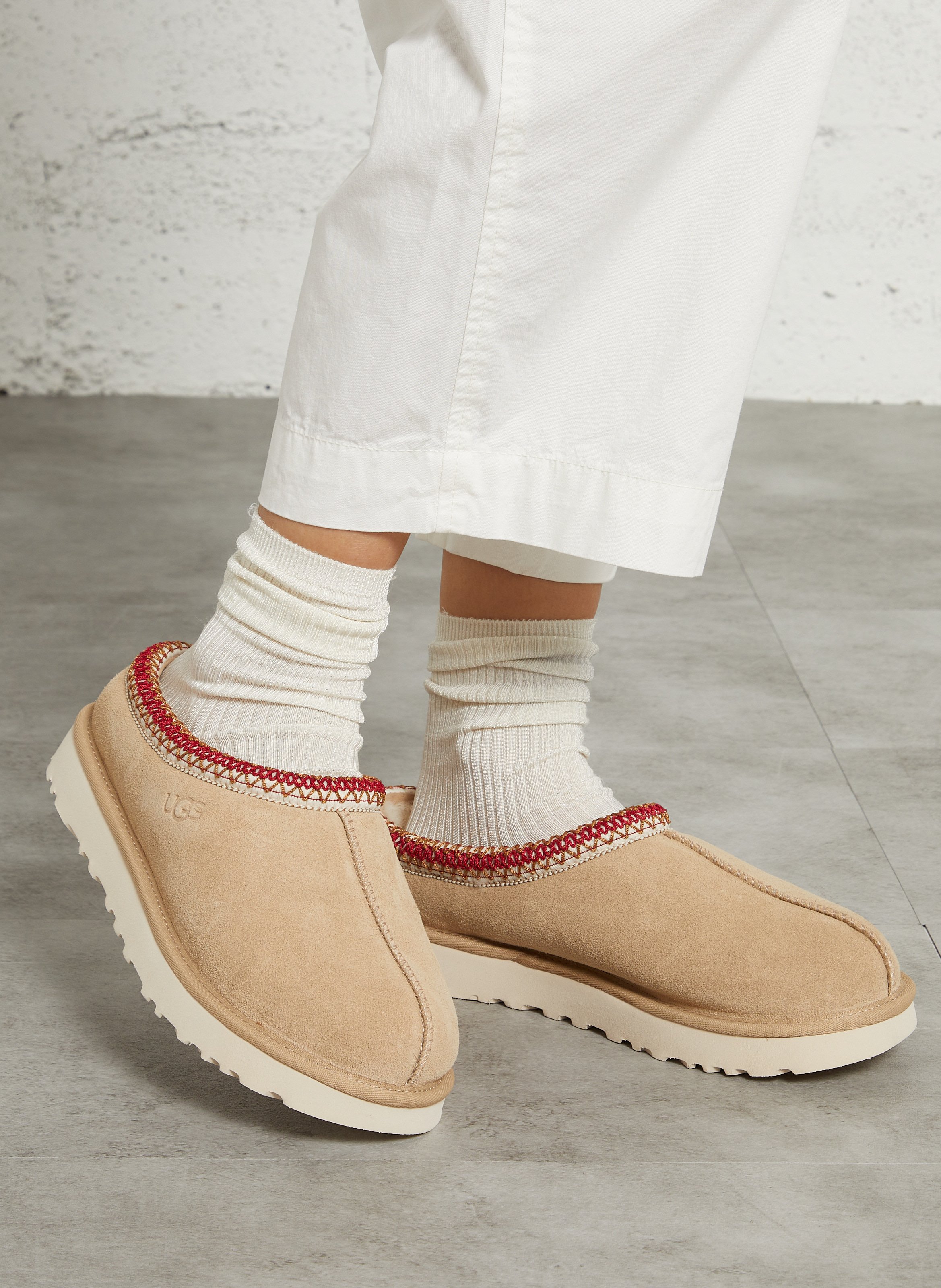 Clogs aus Leder-Mix UGG Mehrfarbig