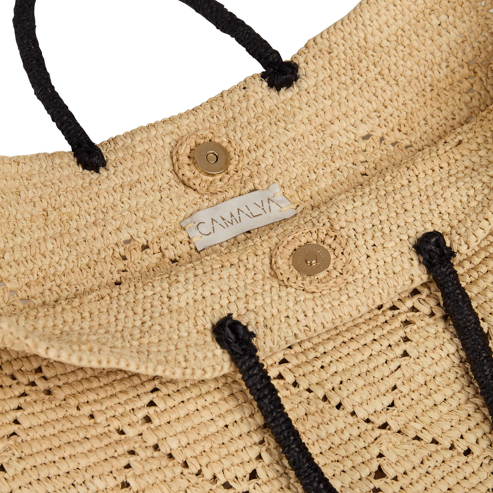 Shopping bag in rafia CAMALYA Beige