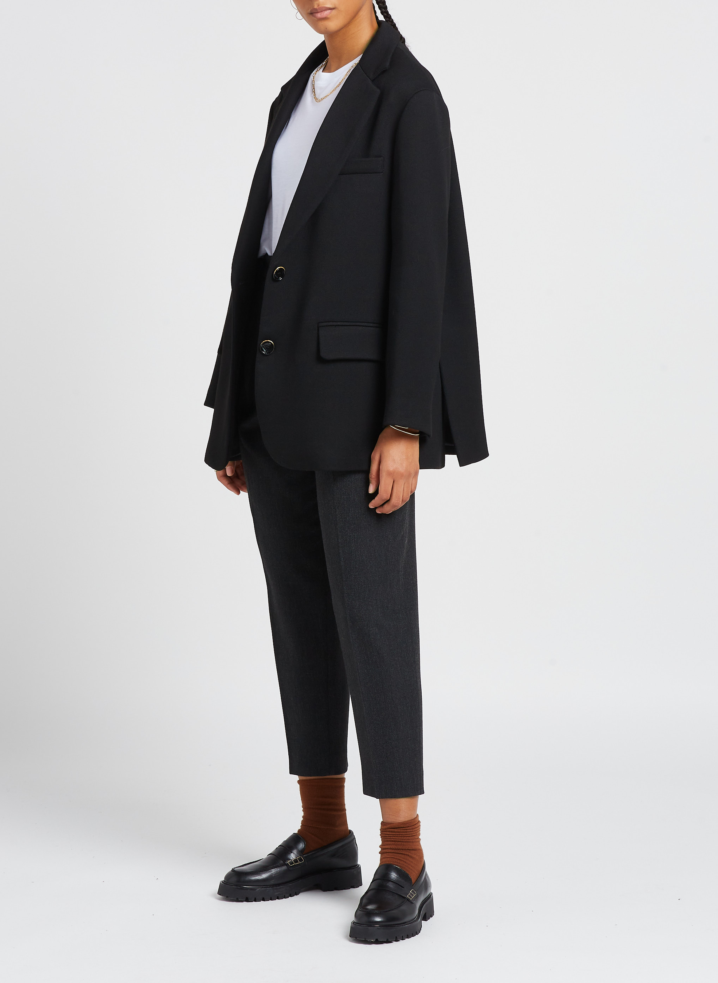 Oversize-T-Shirt mit Rundhalsausschnitt SESSUN Weiss