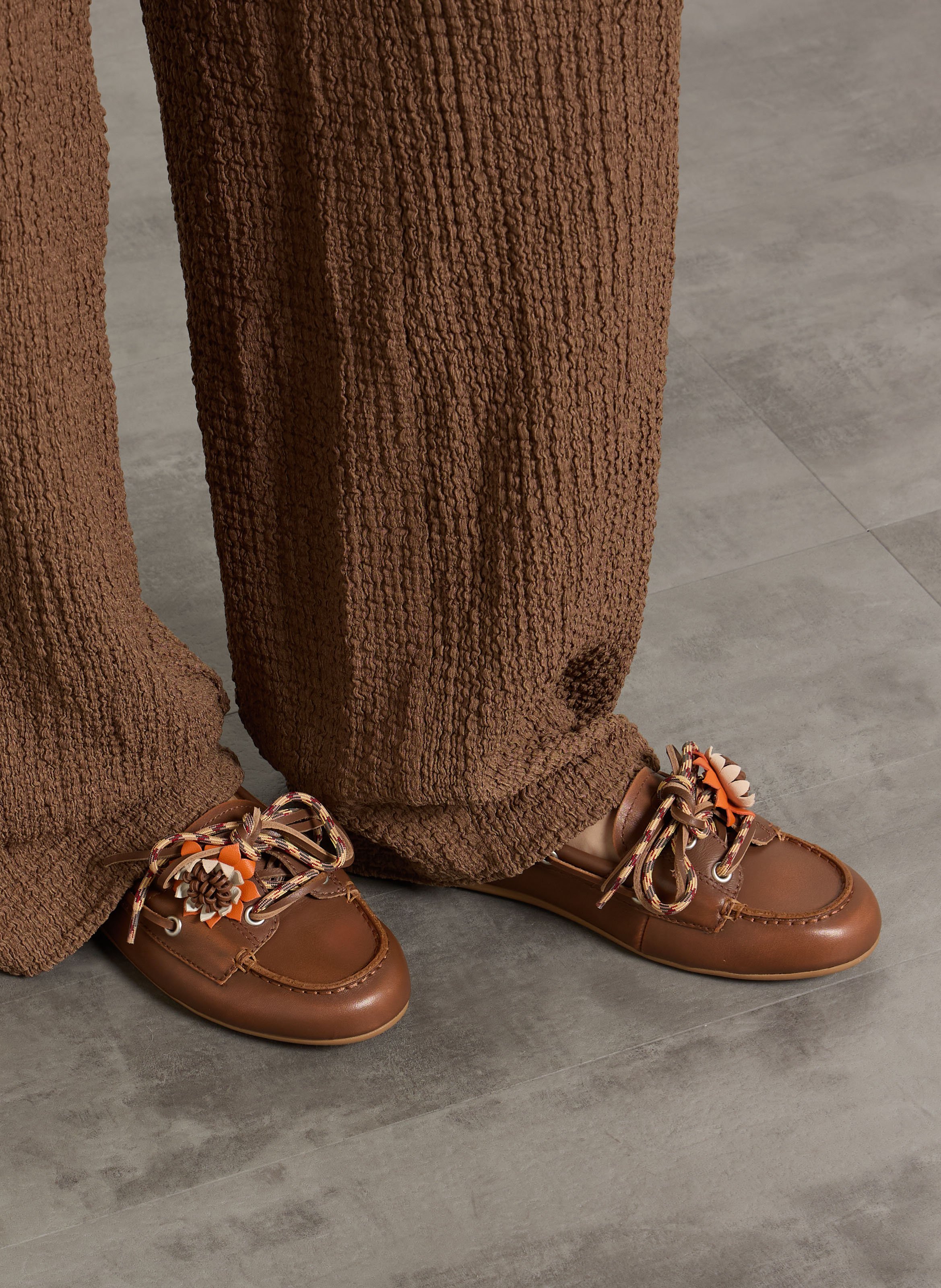 Ateris leather moccasins BIBI LOU Brown