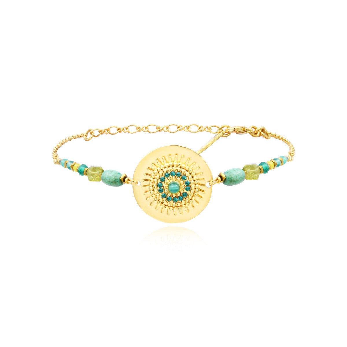 Adjustable fine bracelet   gold-plated SATELLITE PARIS