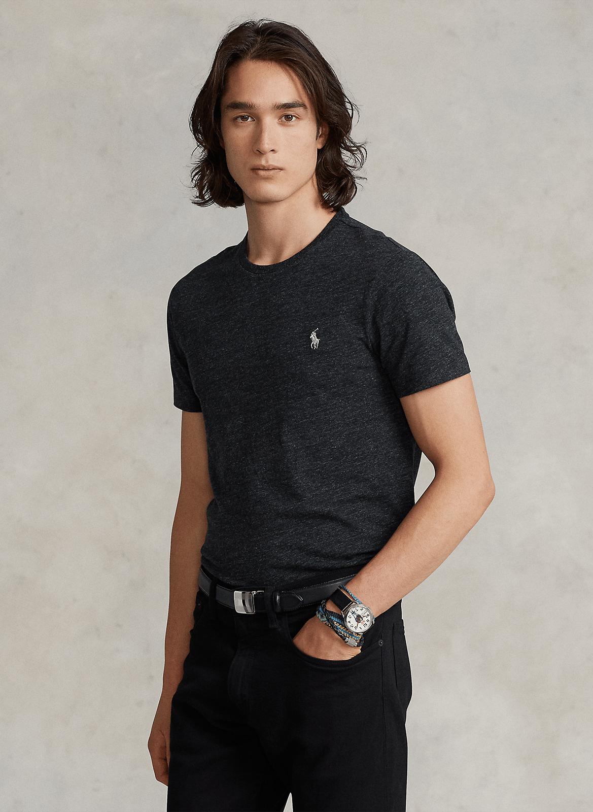 T-Shirt aus Baumwolle, Slim Fit POLO RALPH LAUREN