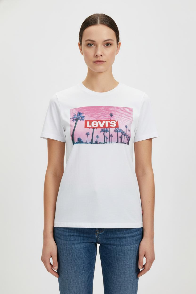 Tommy Badge T-shirt LEVI'S - Seconde main White