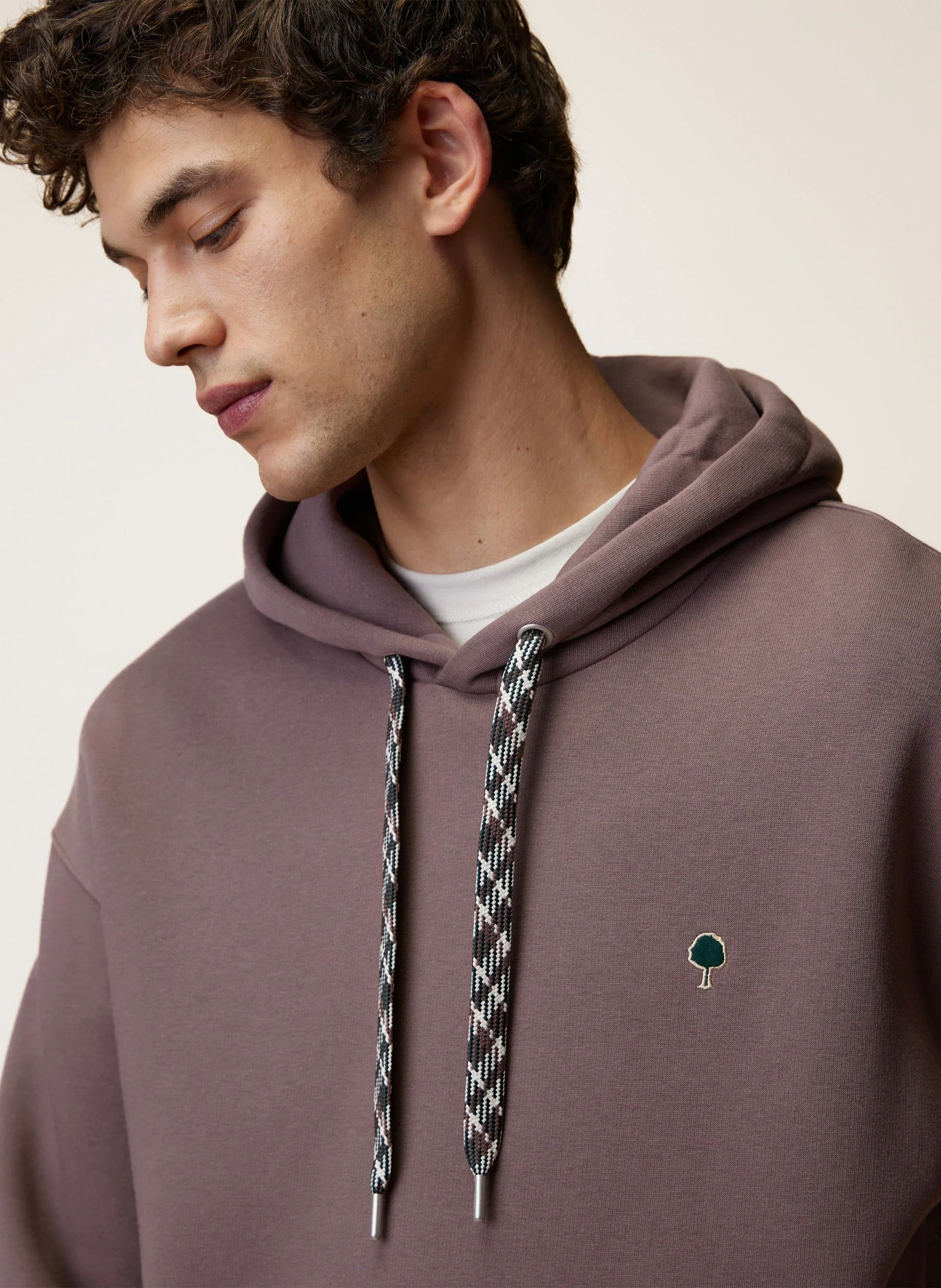 Kapuzenpullover aus Baumwollmischung FAGUO Violett