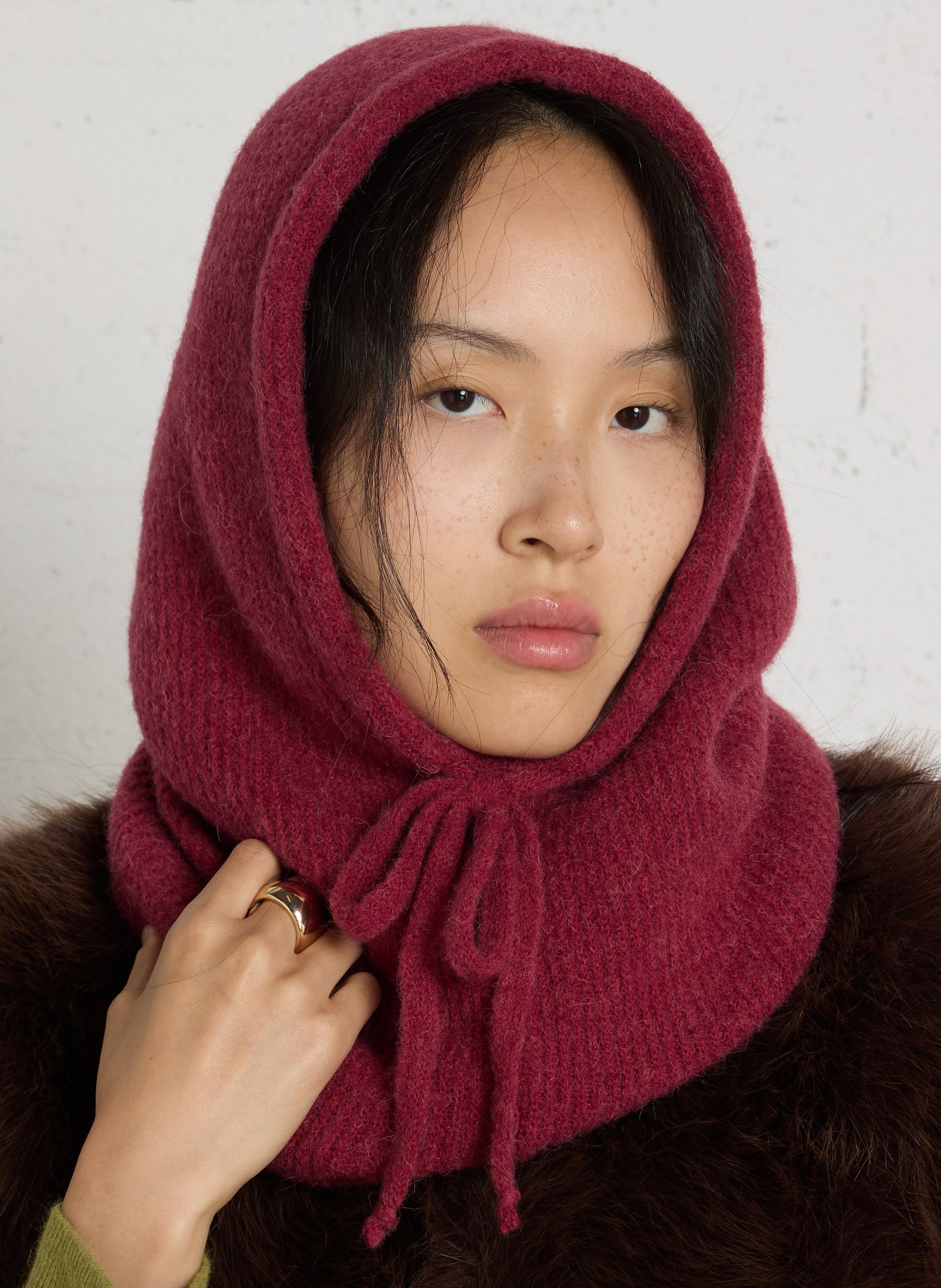 Solid Knit Hoodie MAISON ANJE