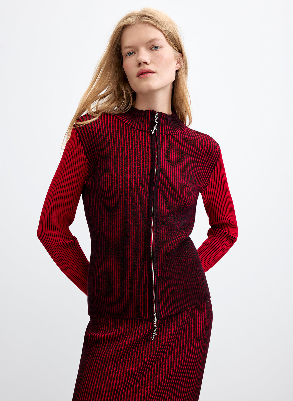 Vest met ronde hals DESIGUAL Rood