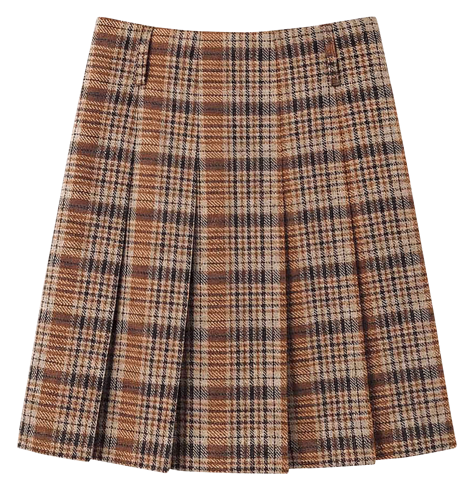 Checked flared skirt TARA JARMON Brown