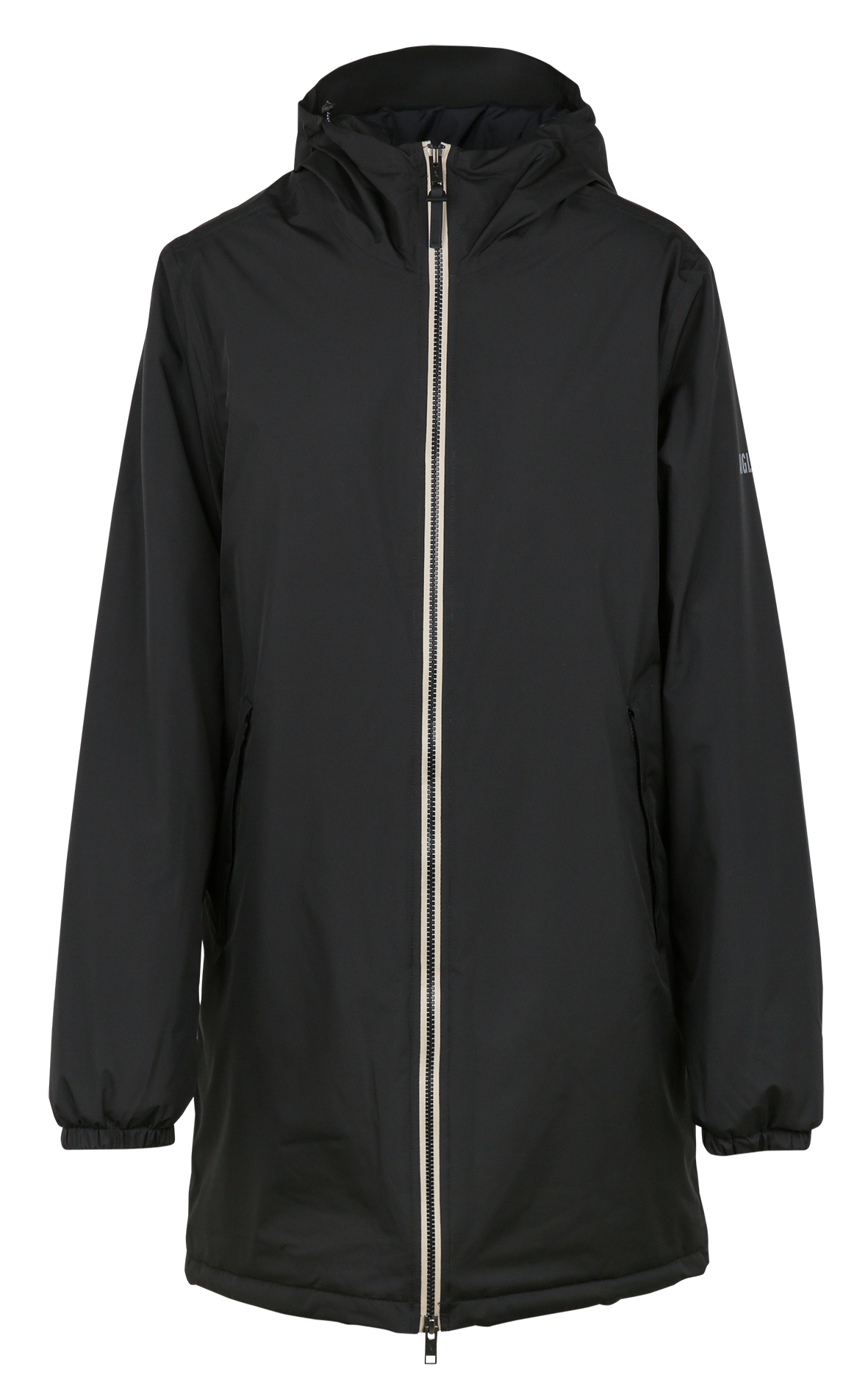 Blouson imperméable droit col montant AIGLE Noir