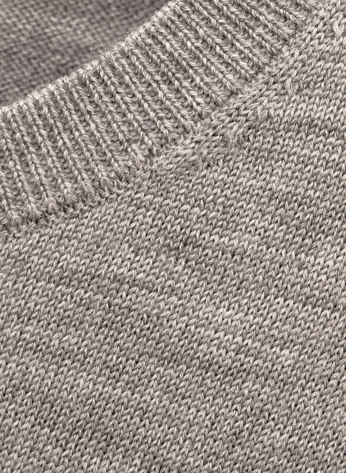 Pull droit uni en laine BA&SH Gris