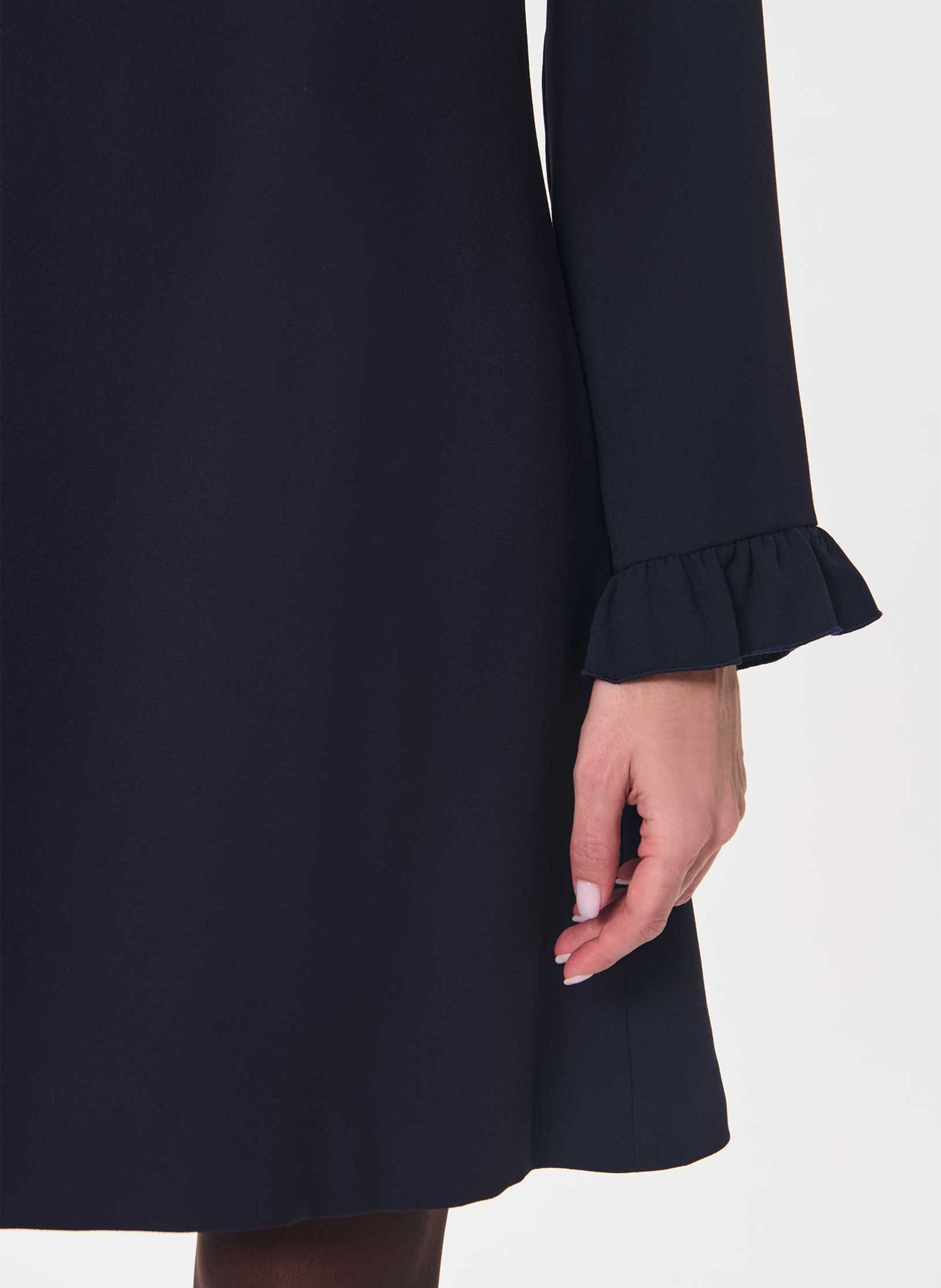 Kurzes, weit geschnittenes Kleid mit Hemdkragen TARA JARMON Blau