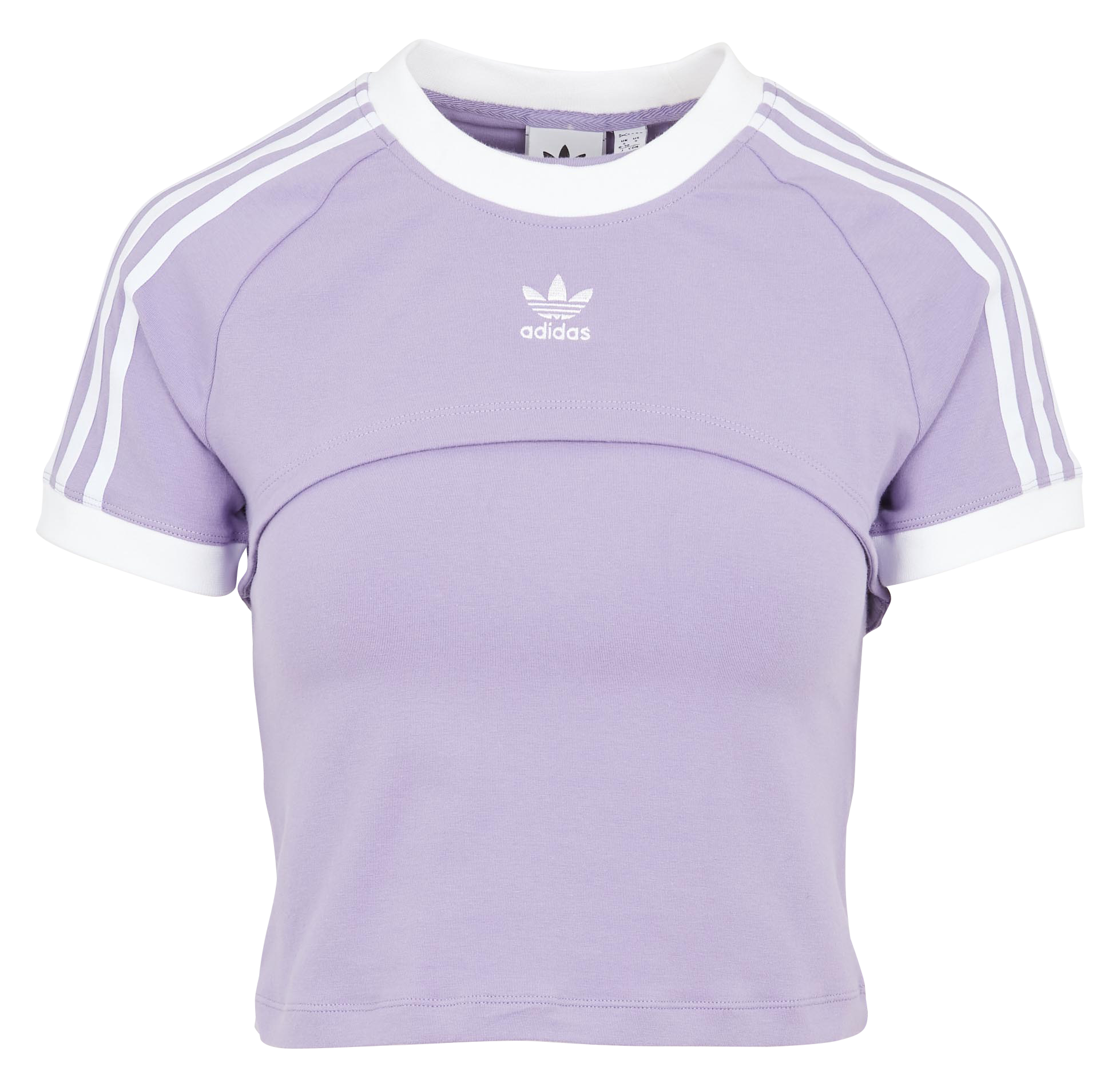 Round-neck cotton T-shirt ADIDAS Purple