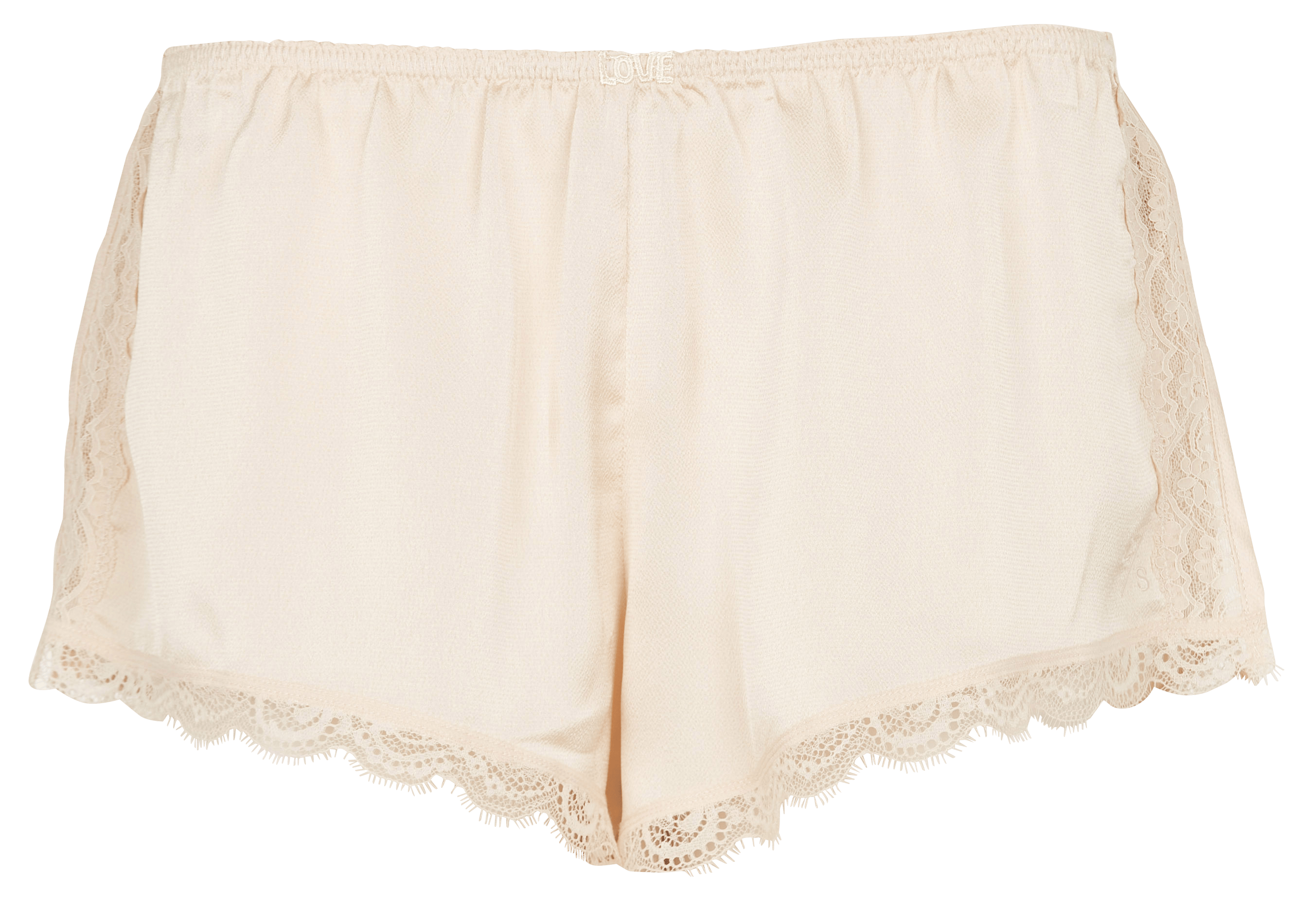 Wide satin-finish shorts WhiteLOVE STORIES