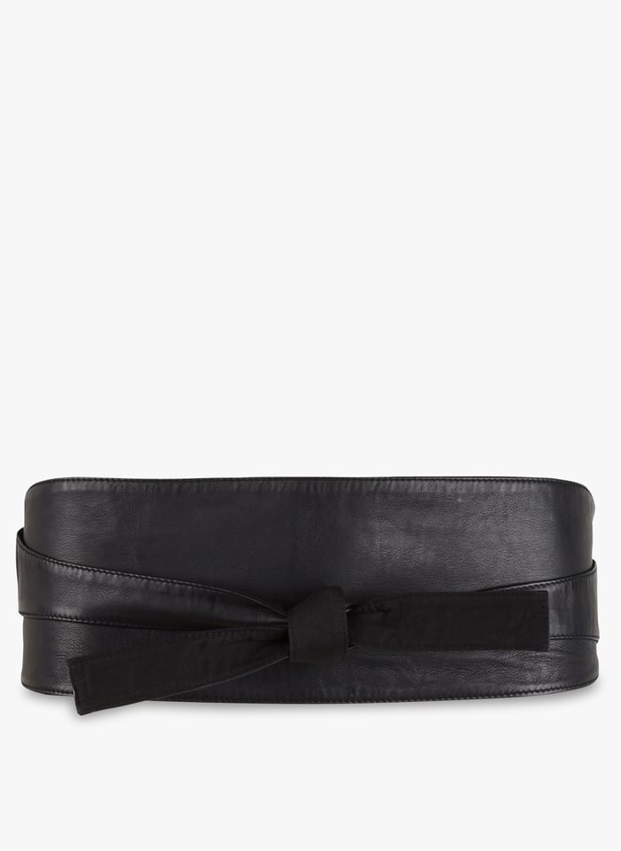 Ceinture large femme clearance a nouer cuir