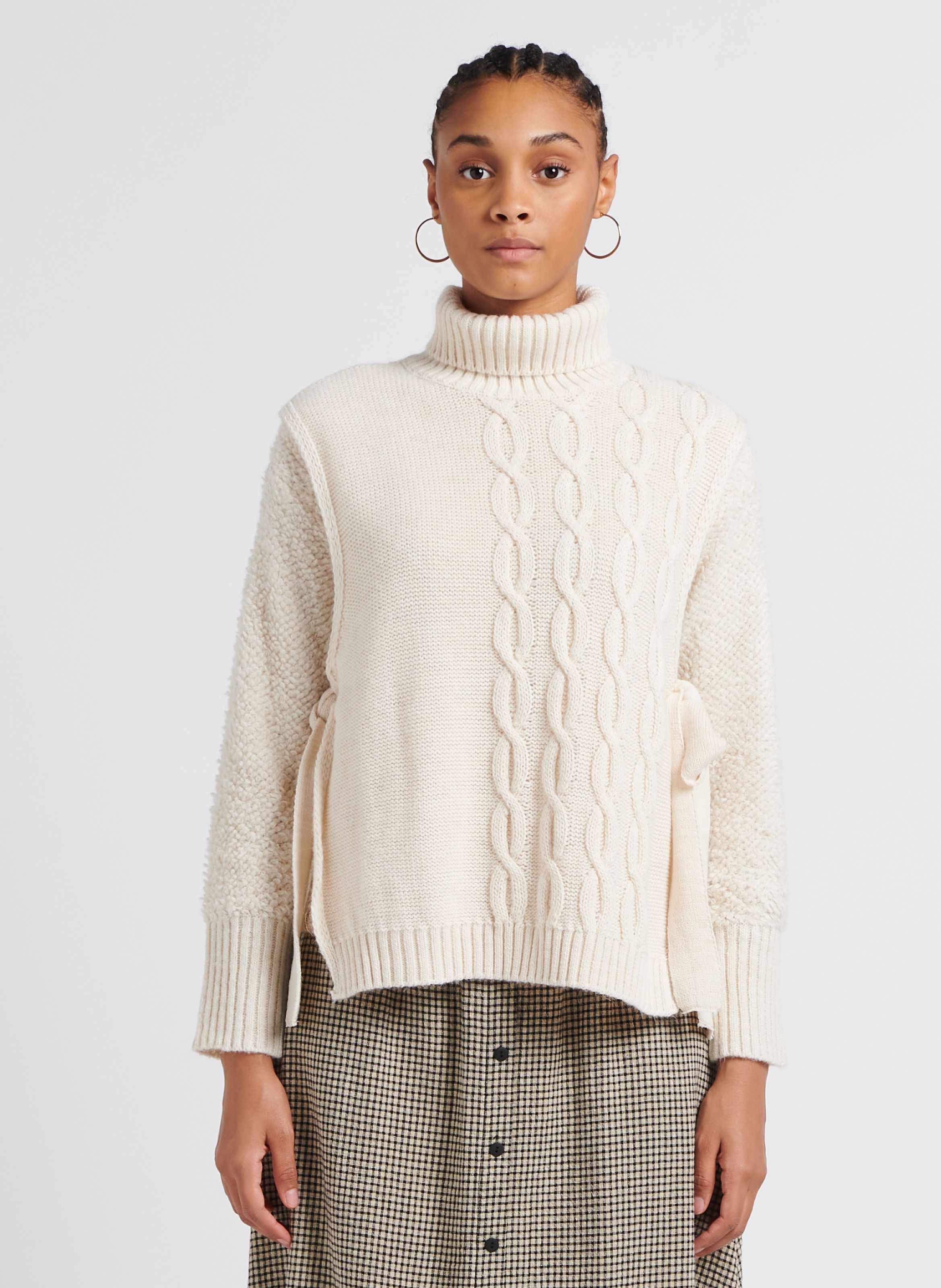 Off white discount cable knit sweater