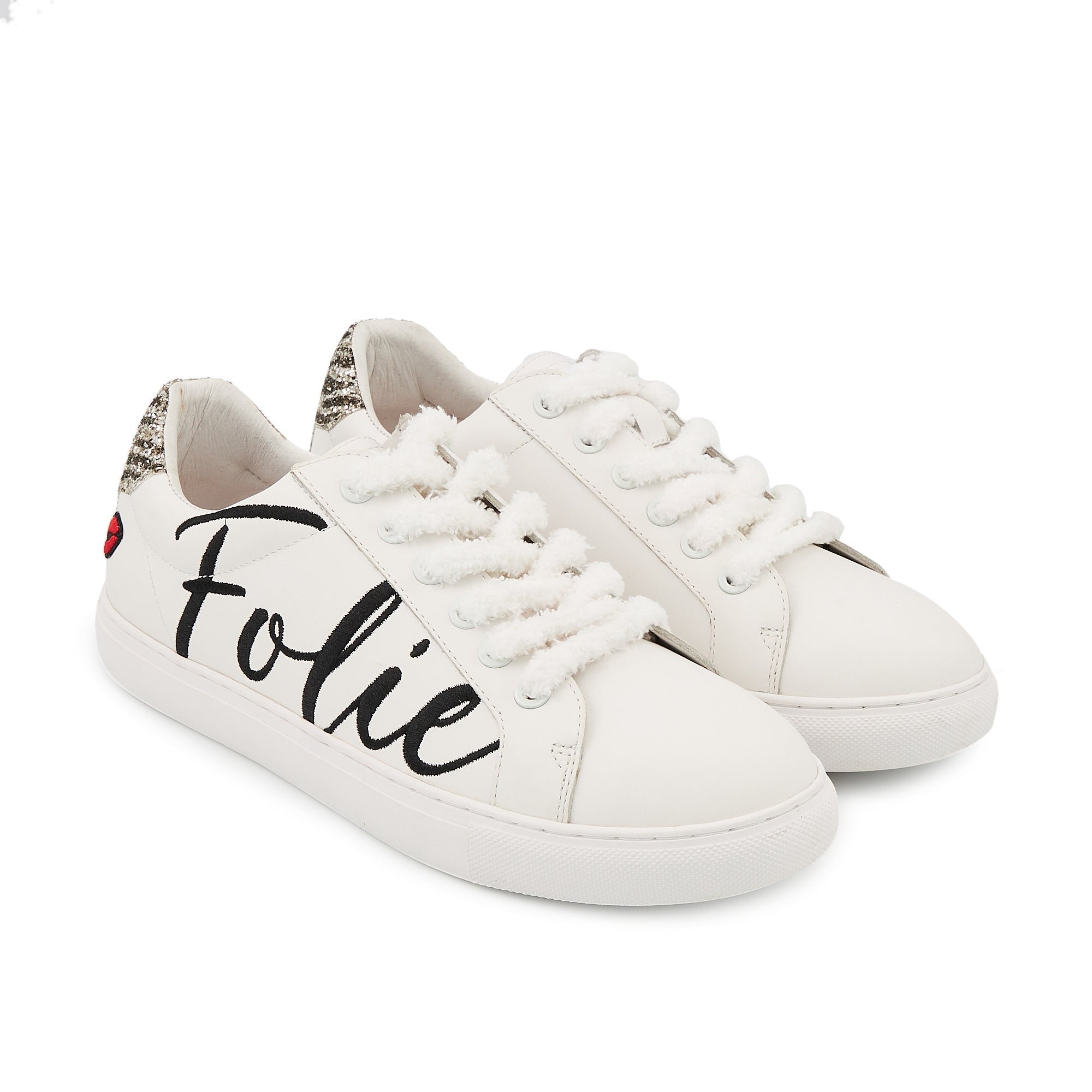 Leather sneakers BONS BAISERS PARIS White