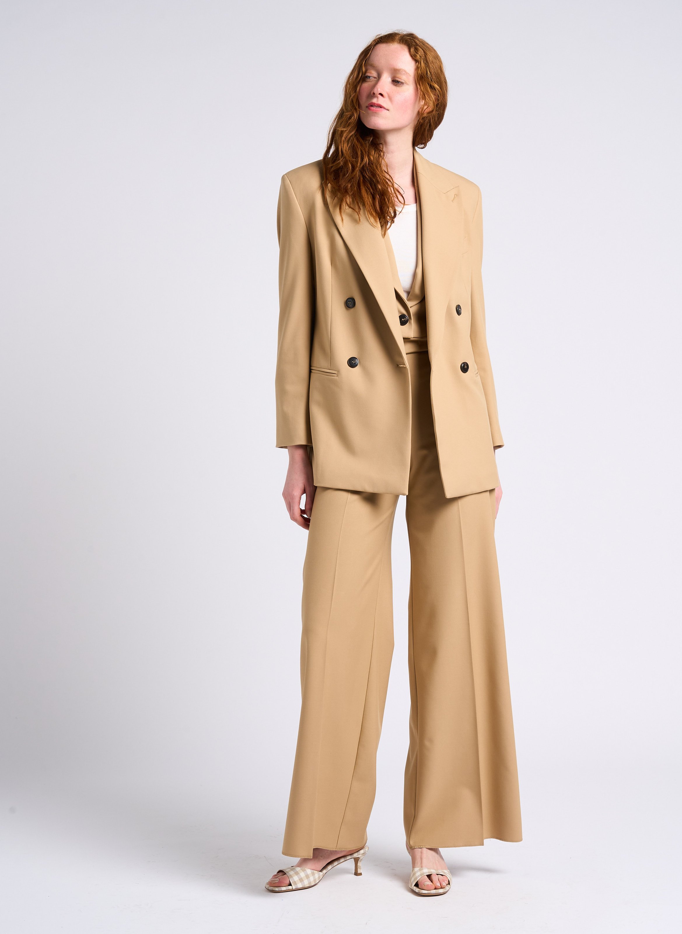 Veste de tailleur droite MAX&Co. Beige