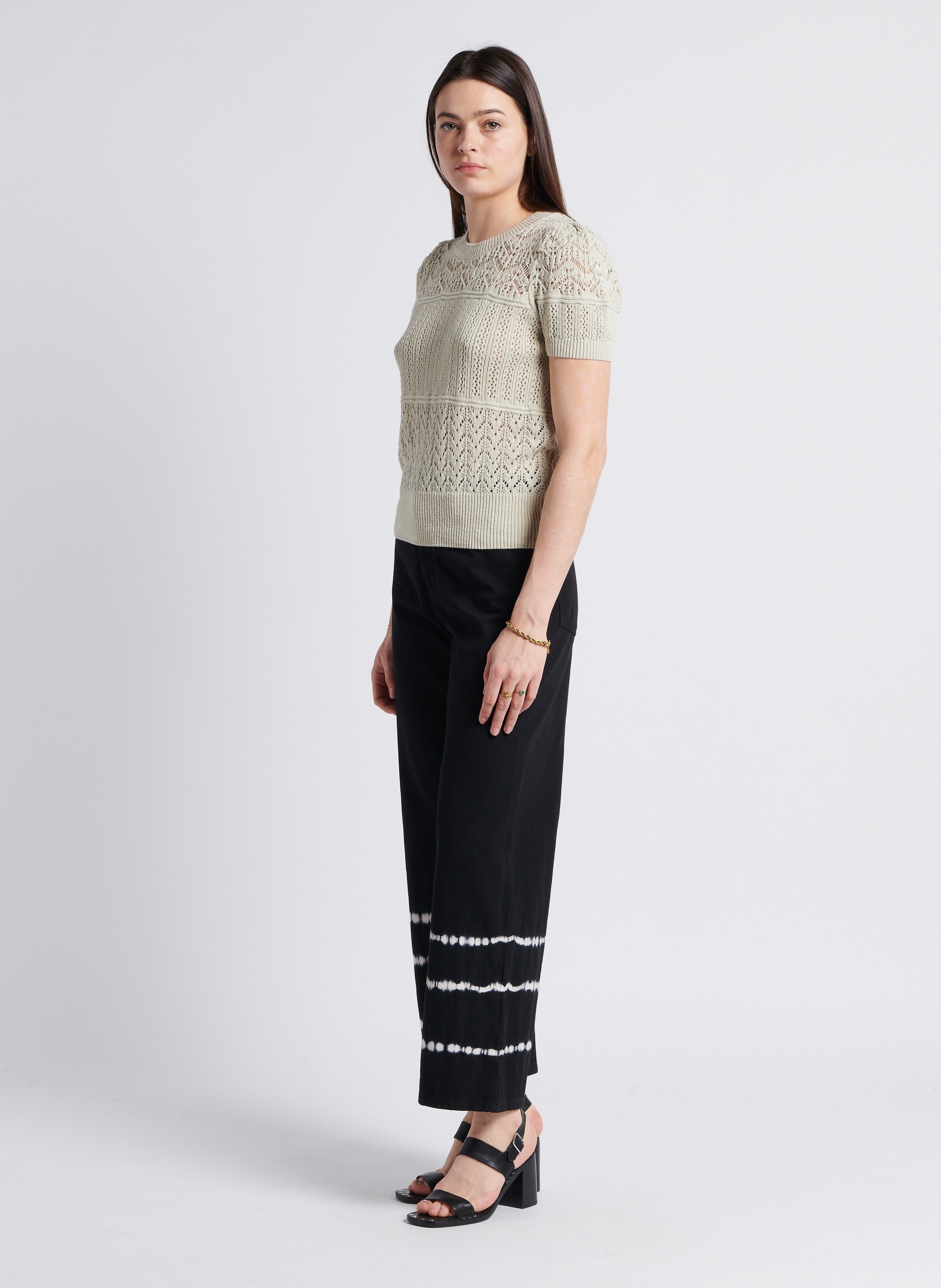 Jean patte d'eph taille haute MAX MARA WEEK END Blanc