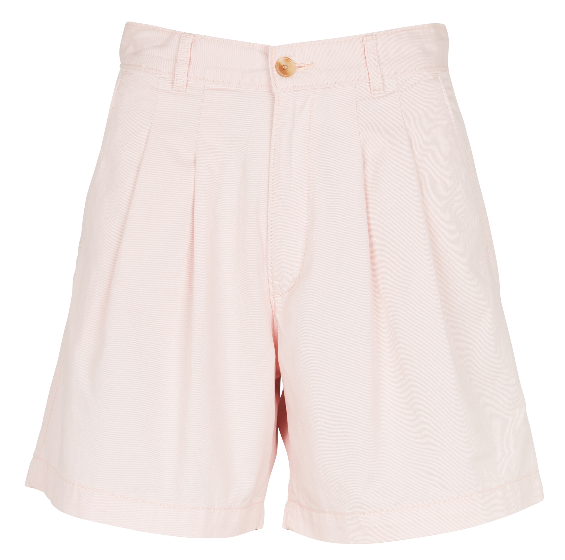 Short taille haute en denim coton mélangé LEVI'S Rouge