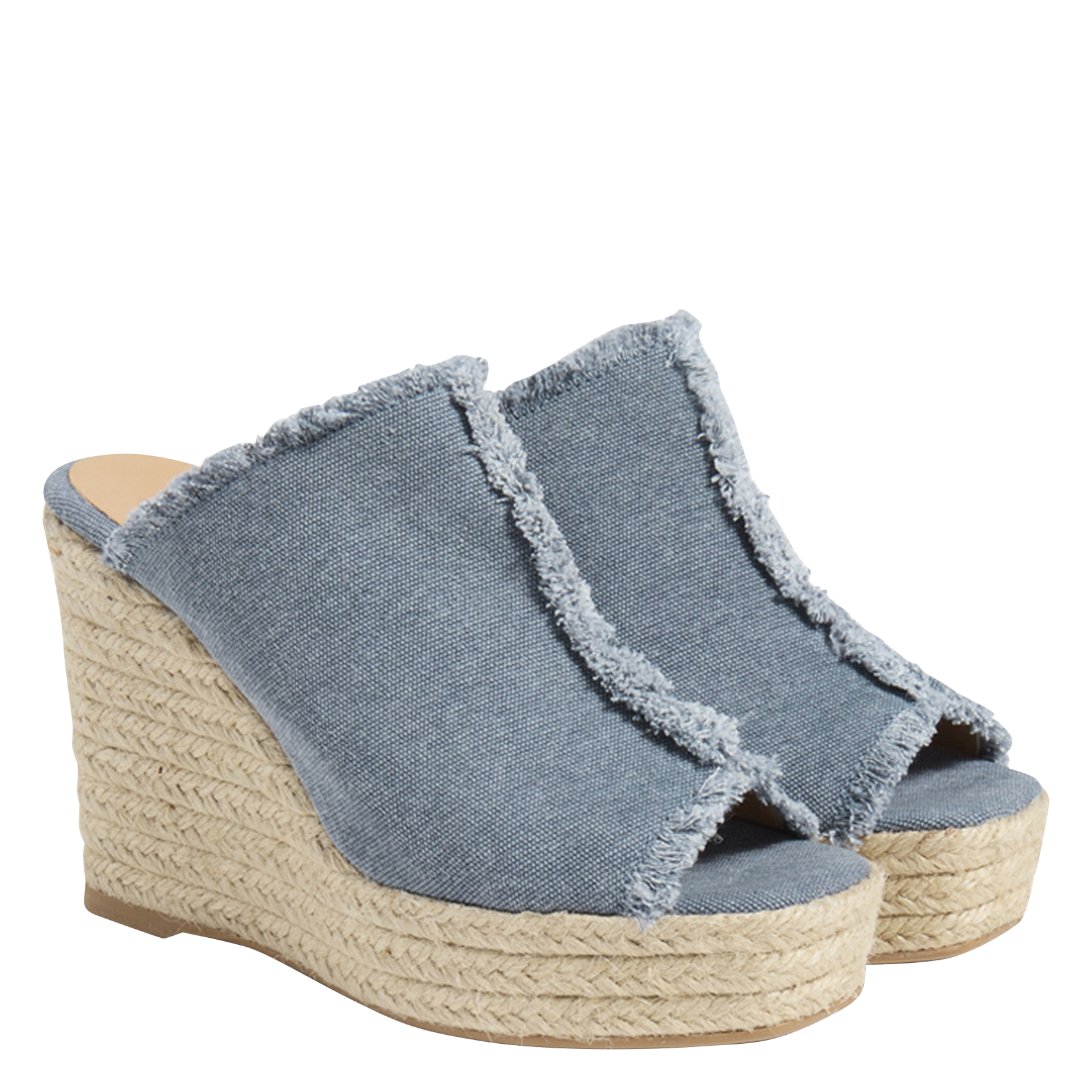 Cotton wedge sandals CASTANER Blue