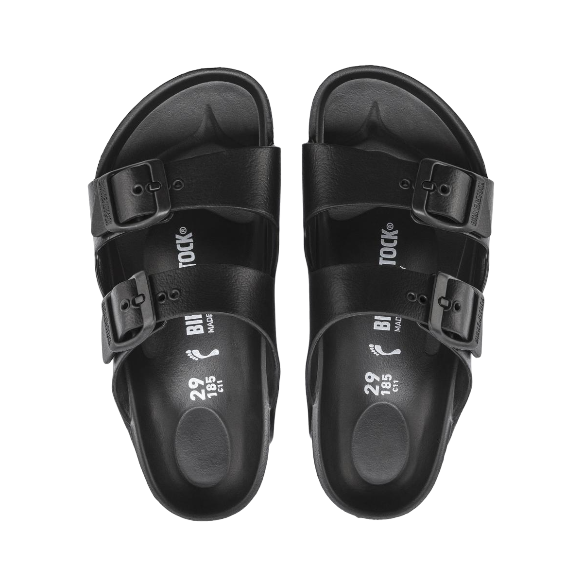 Faux leather sandals BIRKENSTOCK Black