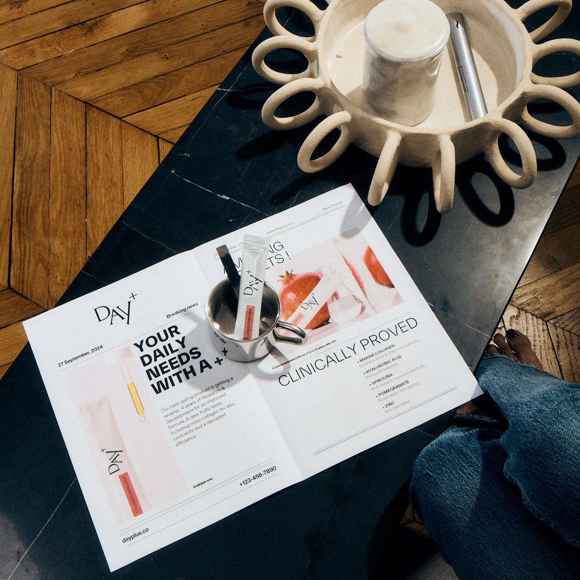 DAY+ Stick Collagène & Spiruline+ (30 sticks) DAY + No color