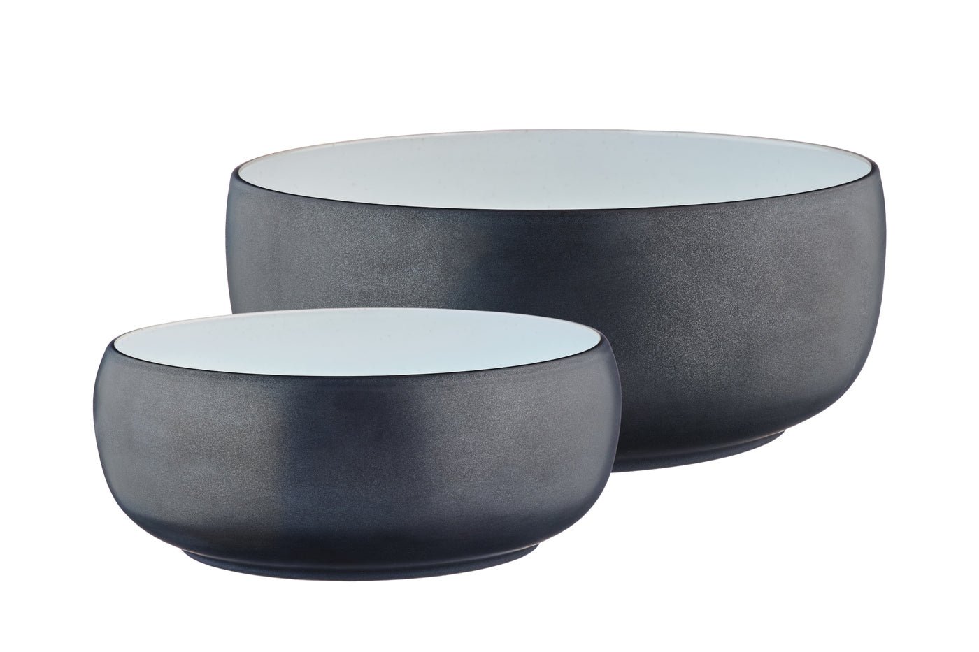 Gourmet salad bowl ø25cm and ø29.5cm - 2 pieces - onyx BJORN Black