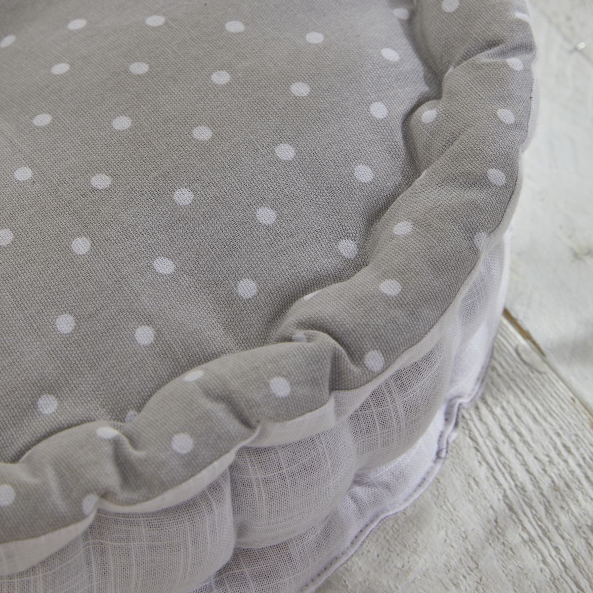 Cotton floor cushion TODAY LINGE DE MAISON Grey