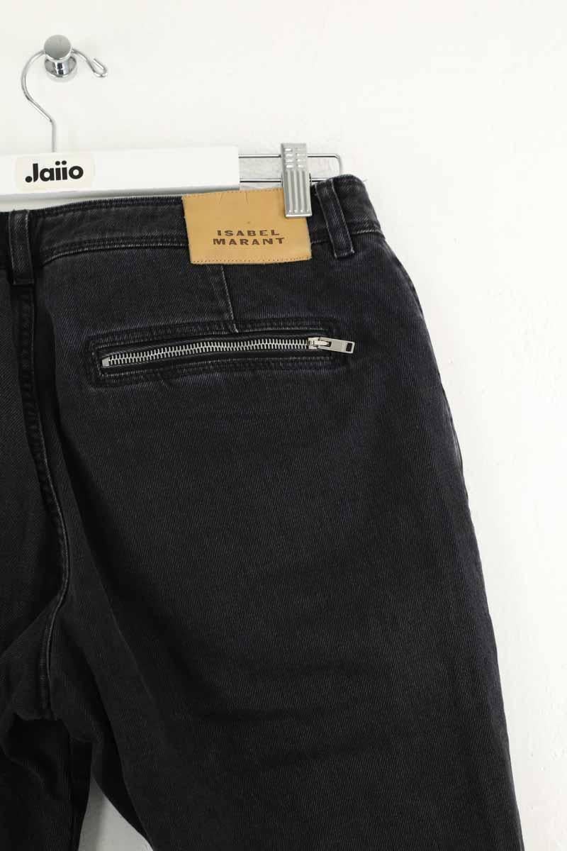 Cotton straight jeans ISABEL MARANT - Seconde Main Black