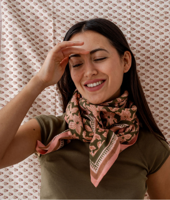 Adult scarf BINDI ATELIER Green