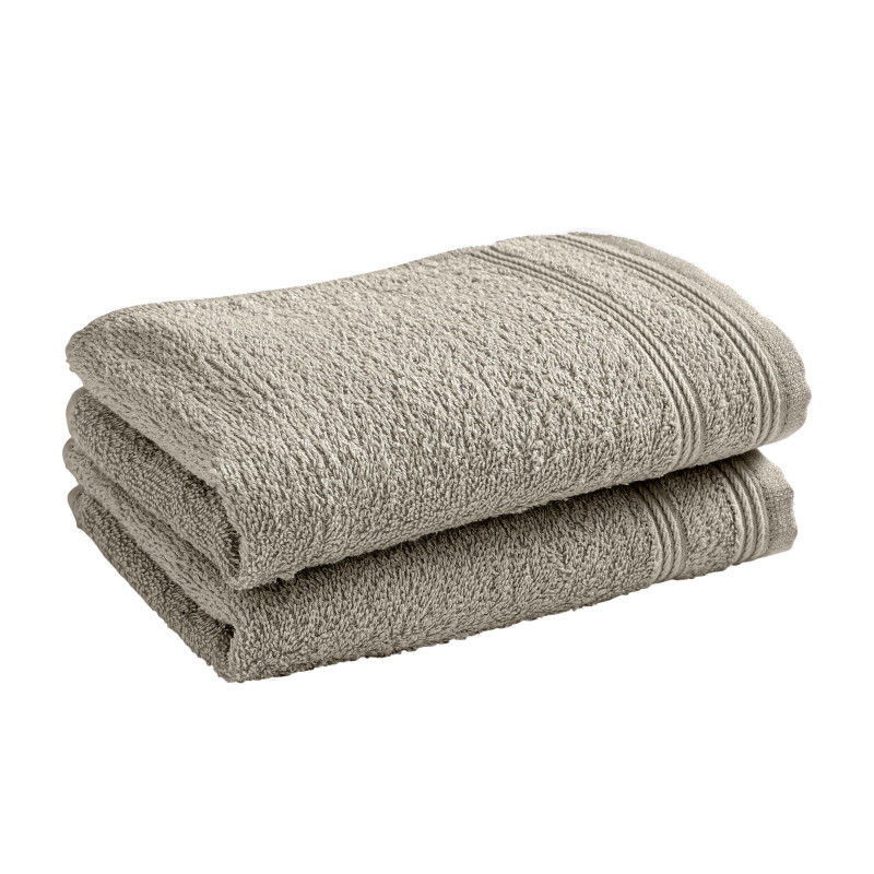 100% combed cotton hand towel COTON PUR Beige