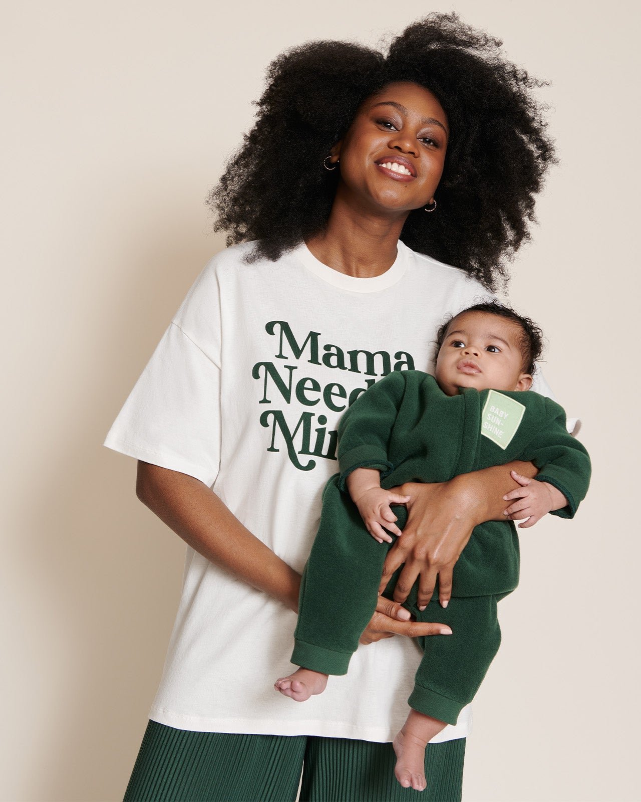 The baby sunshine jumpsuit in recycled fleece EMOI EMOI Green