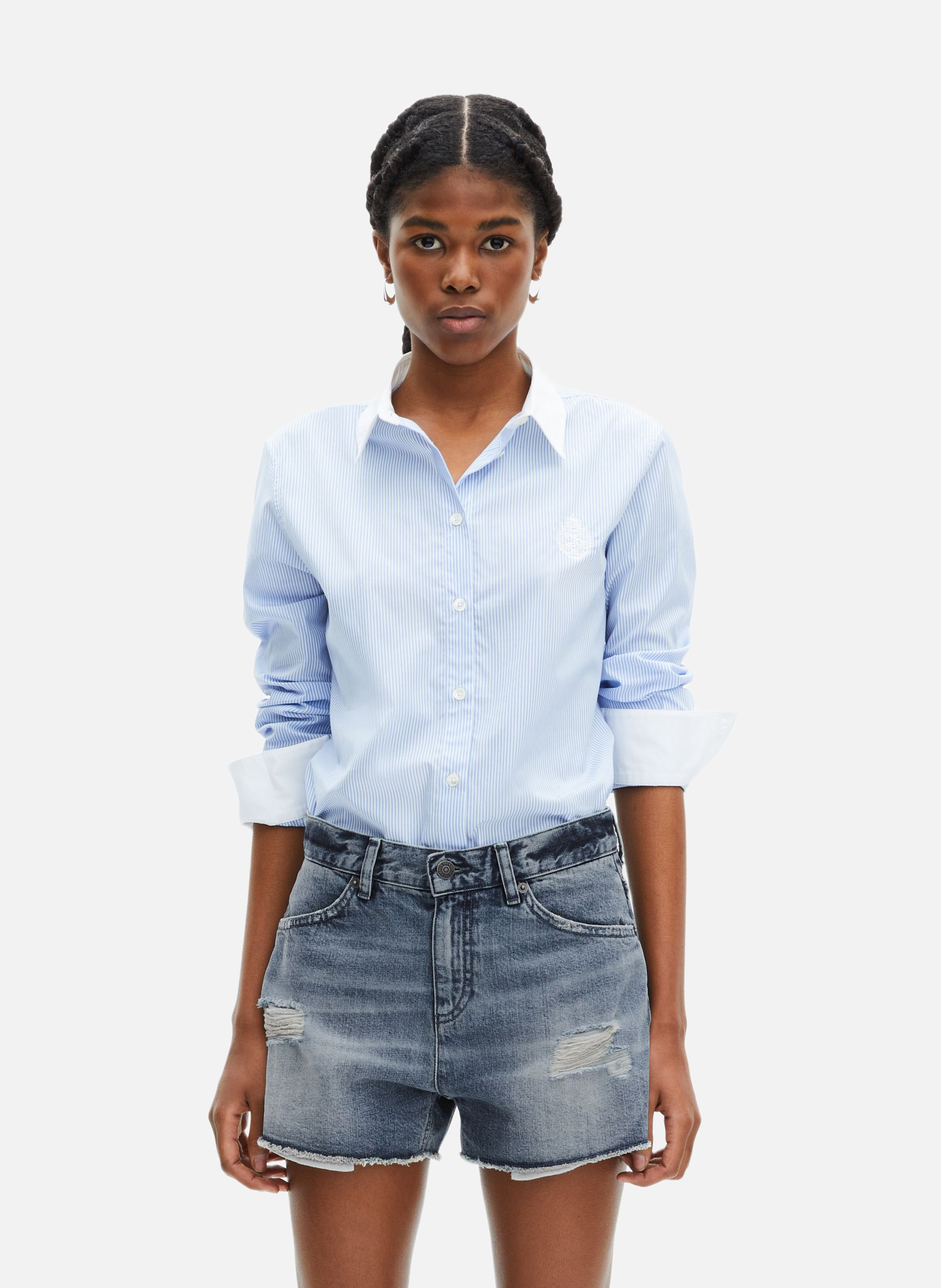 Denim shorts THE KOOPLES Blue