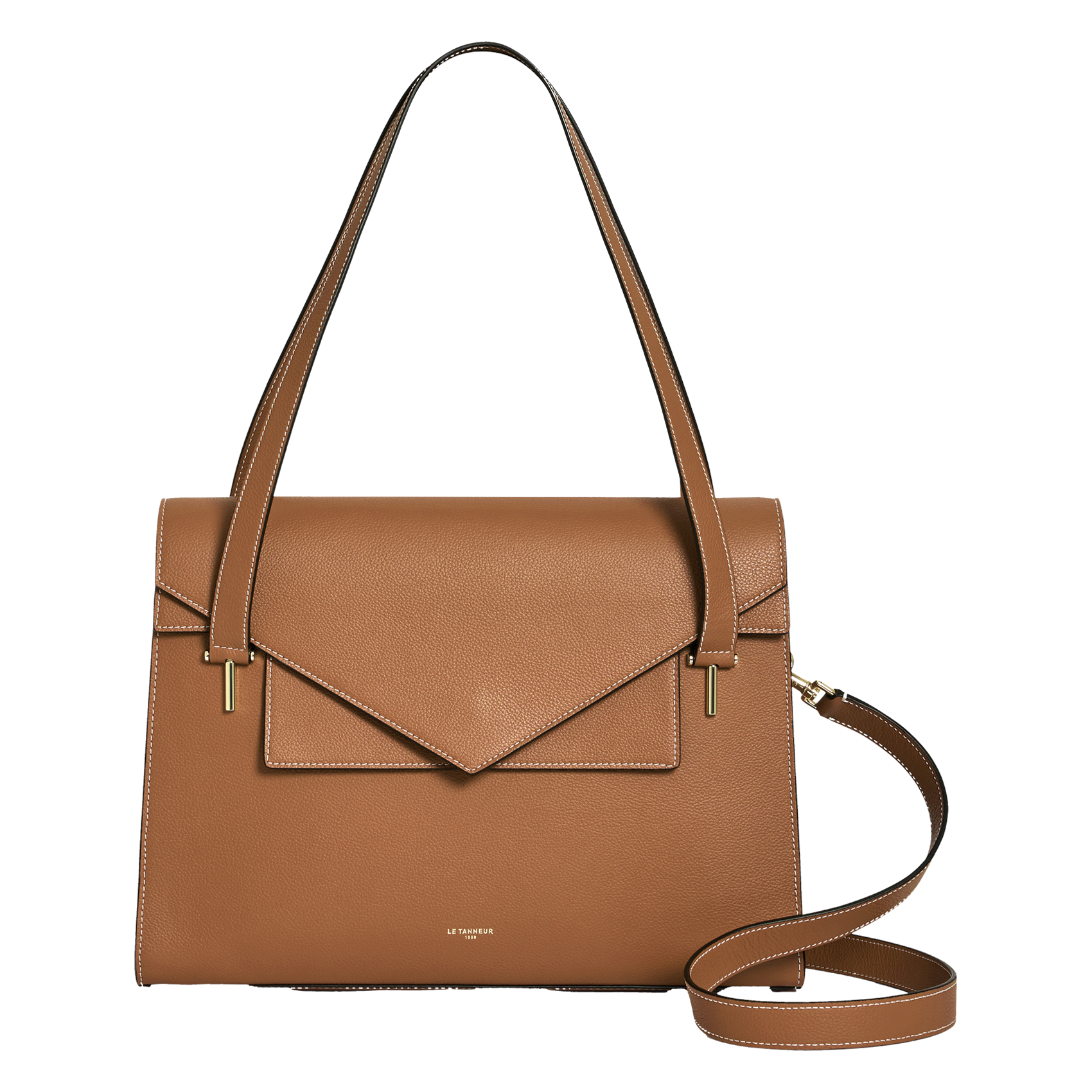 Porte-documents en cuir LE TANNEUR Marron