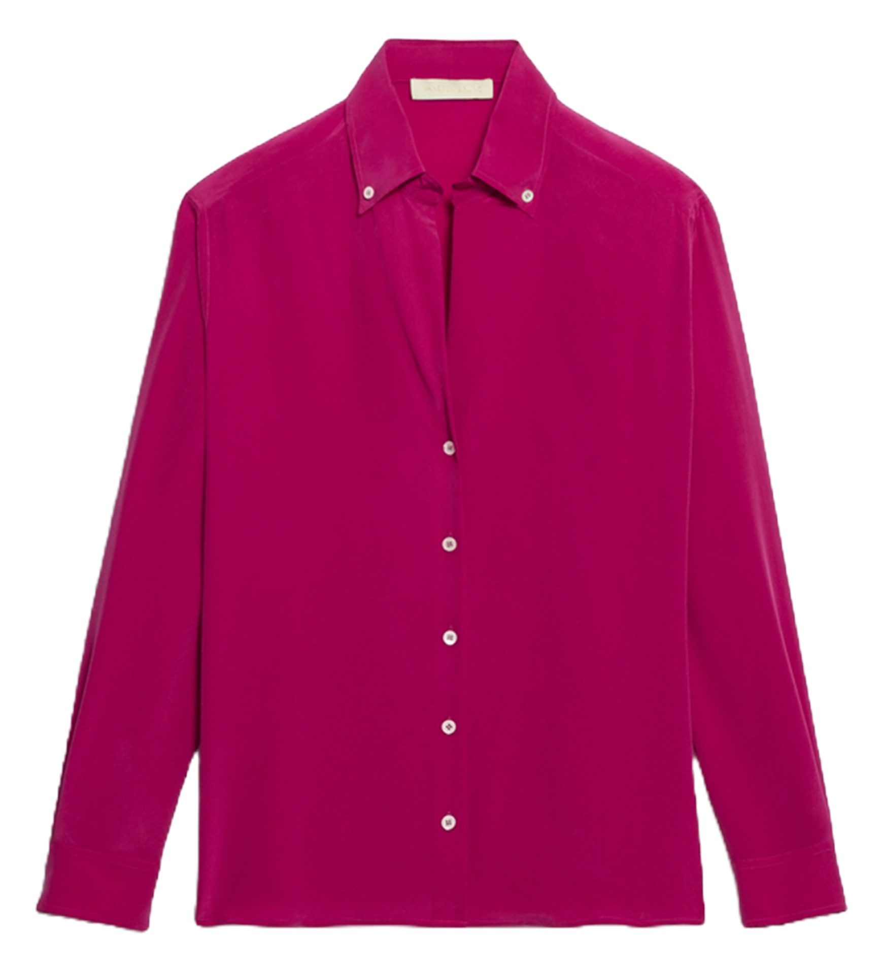Fluid silk v-neck shirt VANESSA BRUNO Pink
