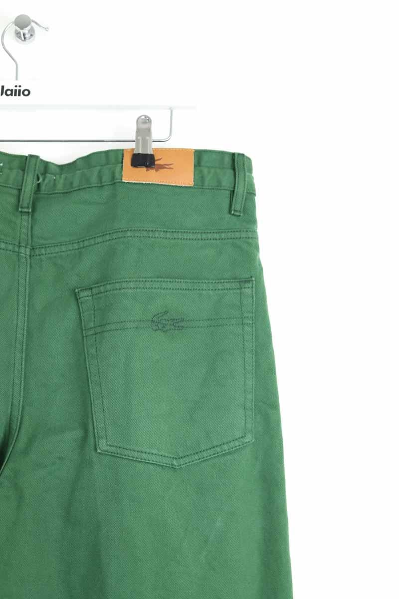 Cotton straight jeans LACOSTE - SECONDE MAIN Green